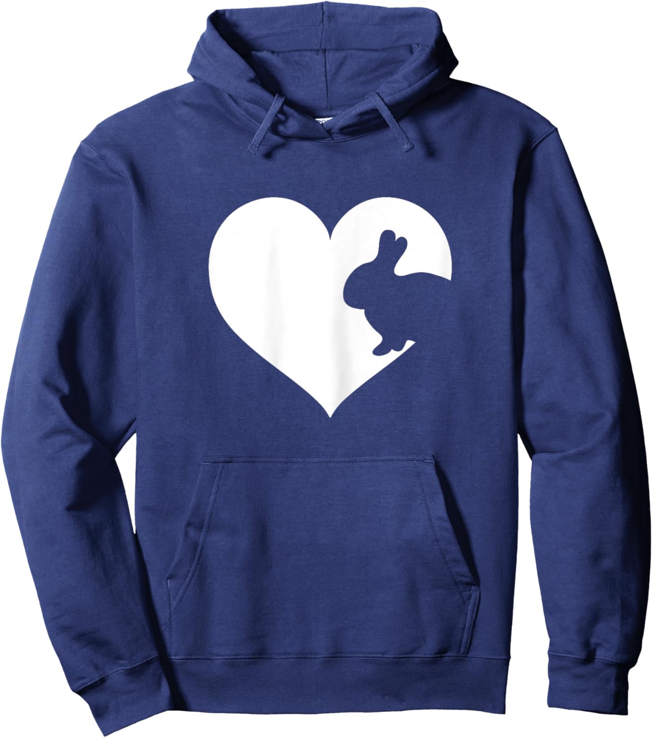 Cute Purple or Pink Rabbit Bunny Xmas Hoodie - Hoodie | Navy