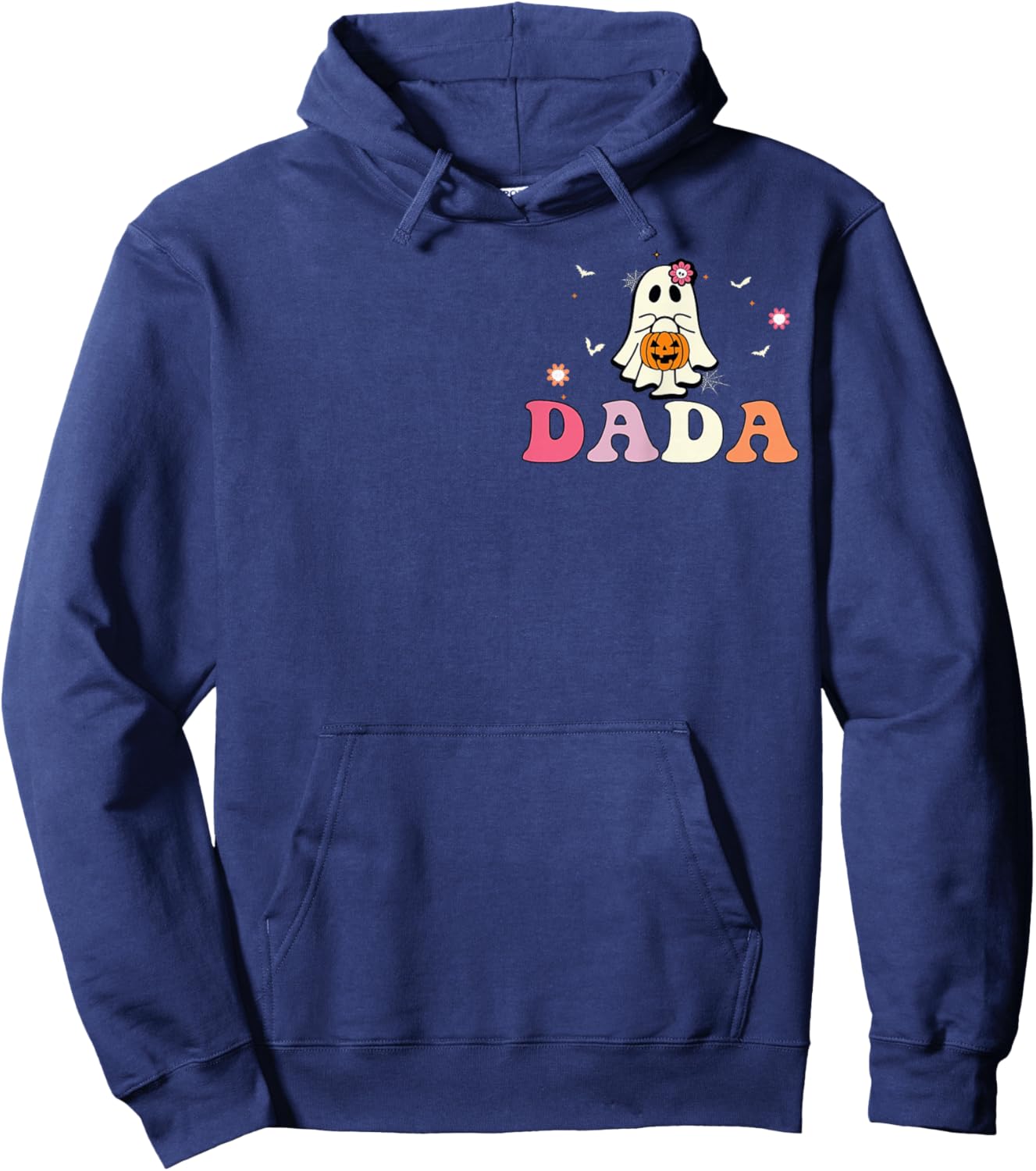 Dada Ghost Boo One Spooky Dad First Halloween Birthday Boy Hoodie - Hoodie | Navy