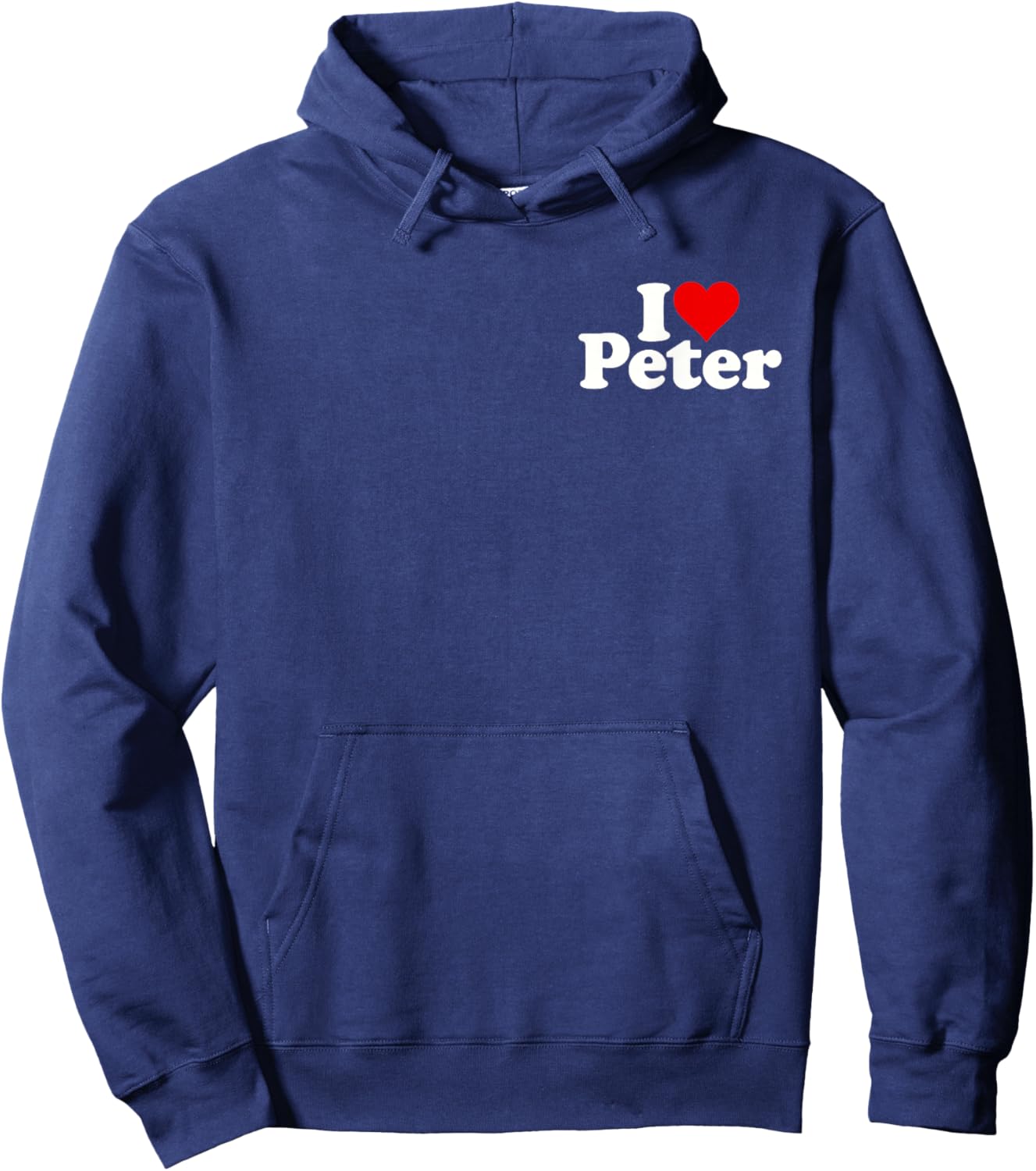 I Love Heart Peter Hoodie - Hoodie | Navy