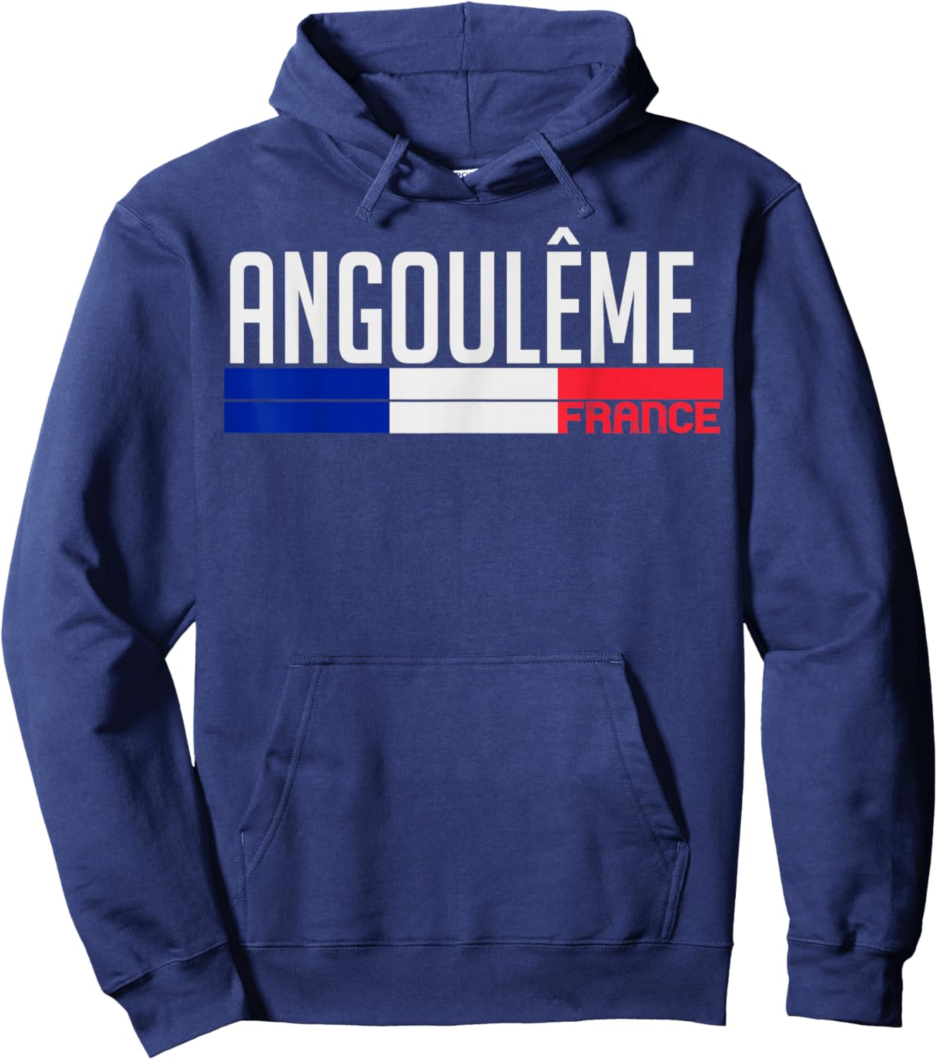Angoulême France Flag Design French City Pride Hoodie - Hoodie | Navy
