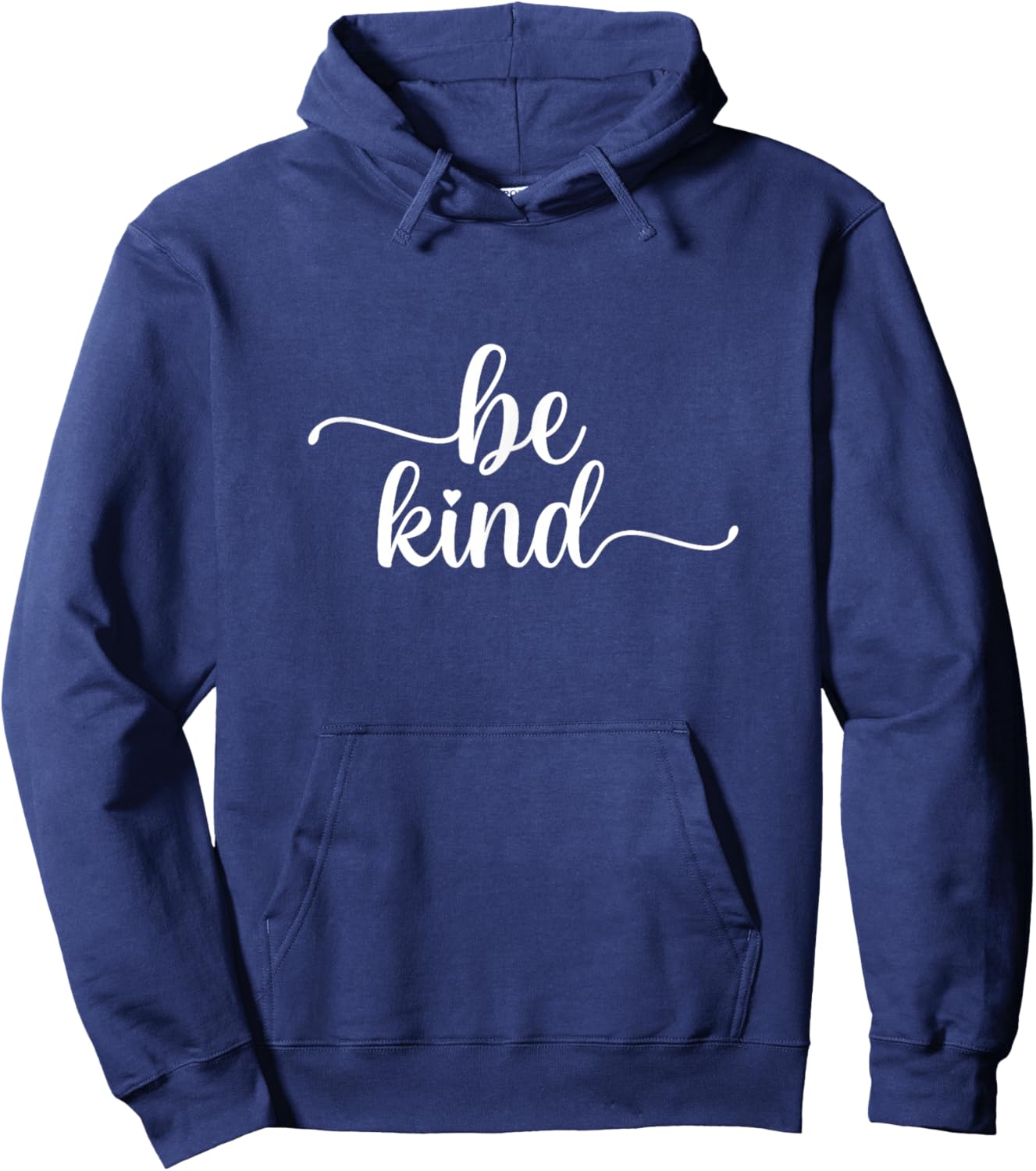 Be Kind Minimalist Love Kindness Positive Hoodie - Hoodie | Navy