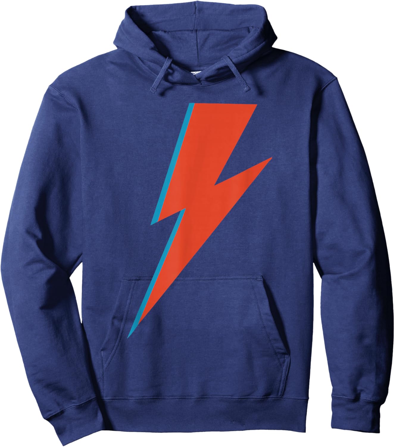 Lightning Bolt as Worn by Ziggy Rock Classic Music Sane 70s Hoodie - Hoodie | Navy