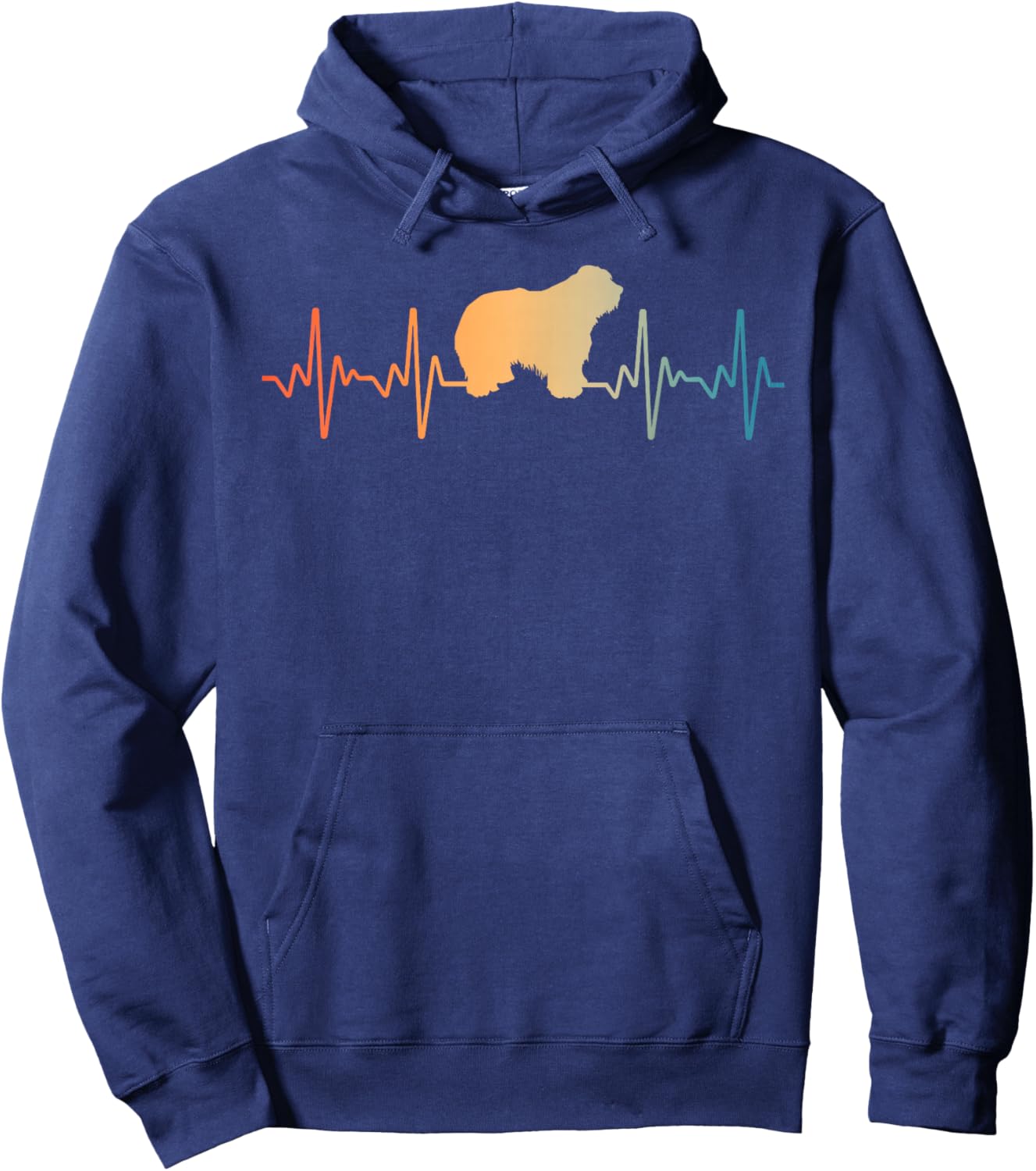 Cool Old English Sheepdog Art Women Sheepdog Lovers Hoodie - Hoodie | Navy