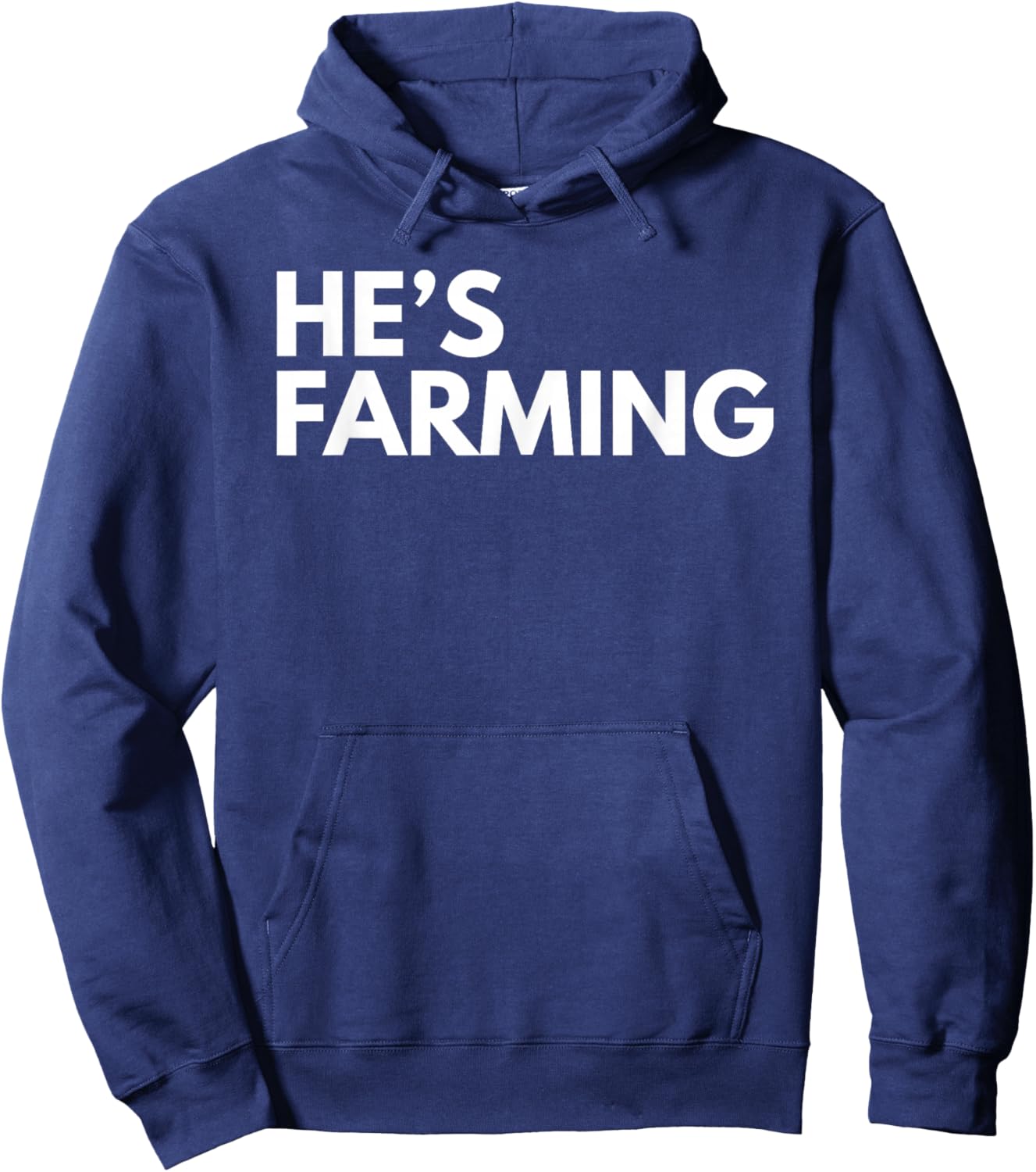 He's Farming Graphic Farmers Wife Hoodie - Hoodie | Navy