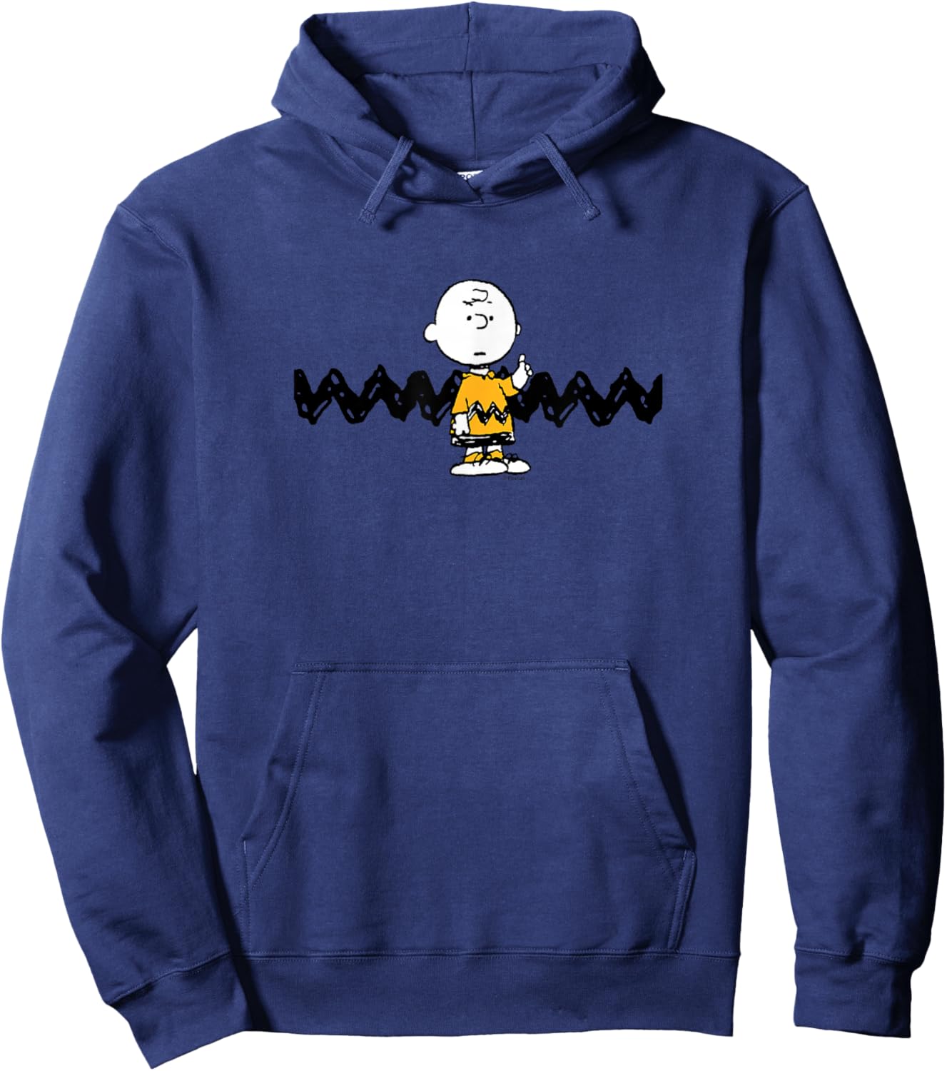 Charlie Brown Zigzag Classic Hoodie - Hoodie | Navy