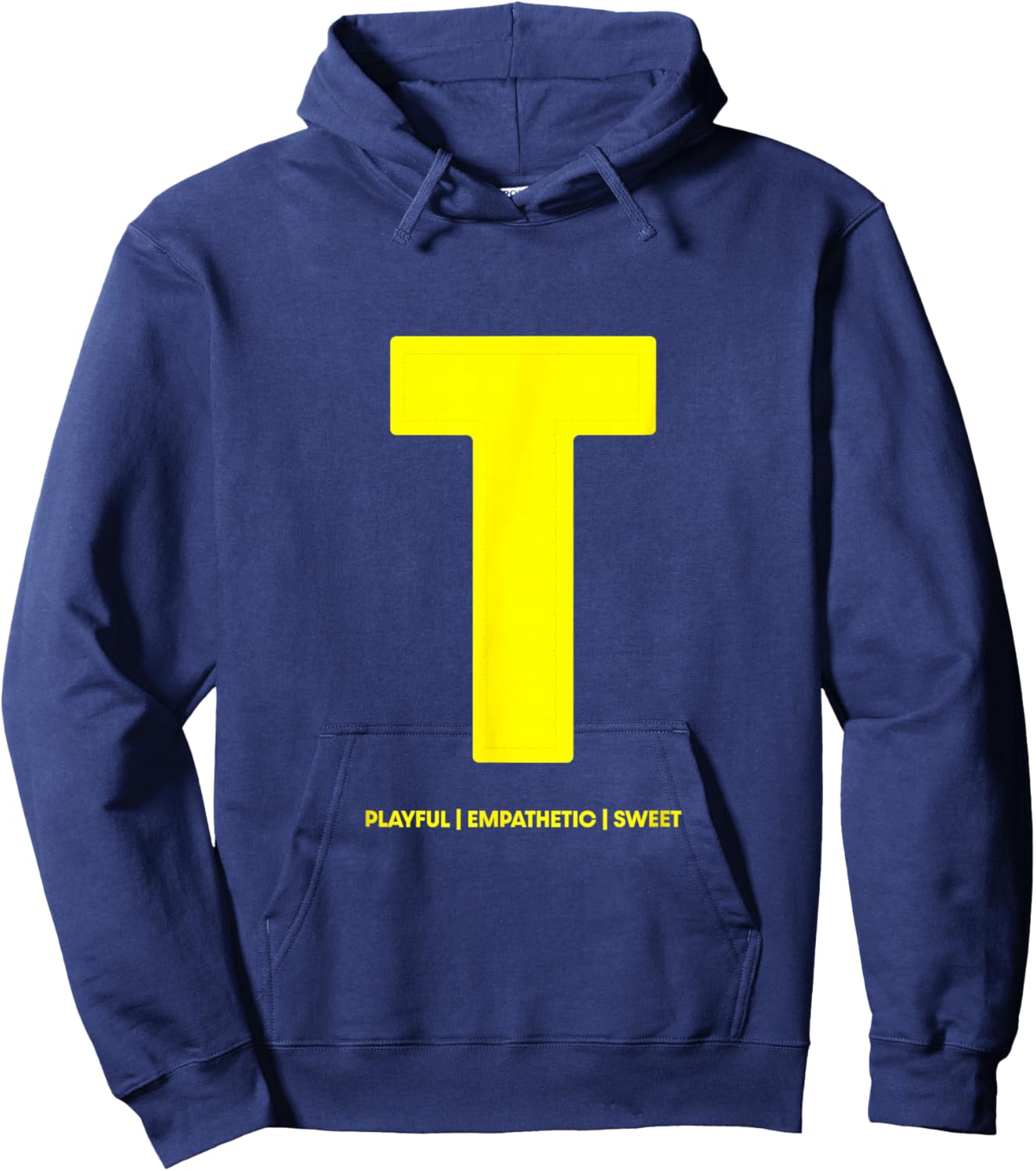 Chipmunks T for Theodore Letter Print Halloween Costume Hoodie - Hoodie | Navy