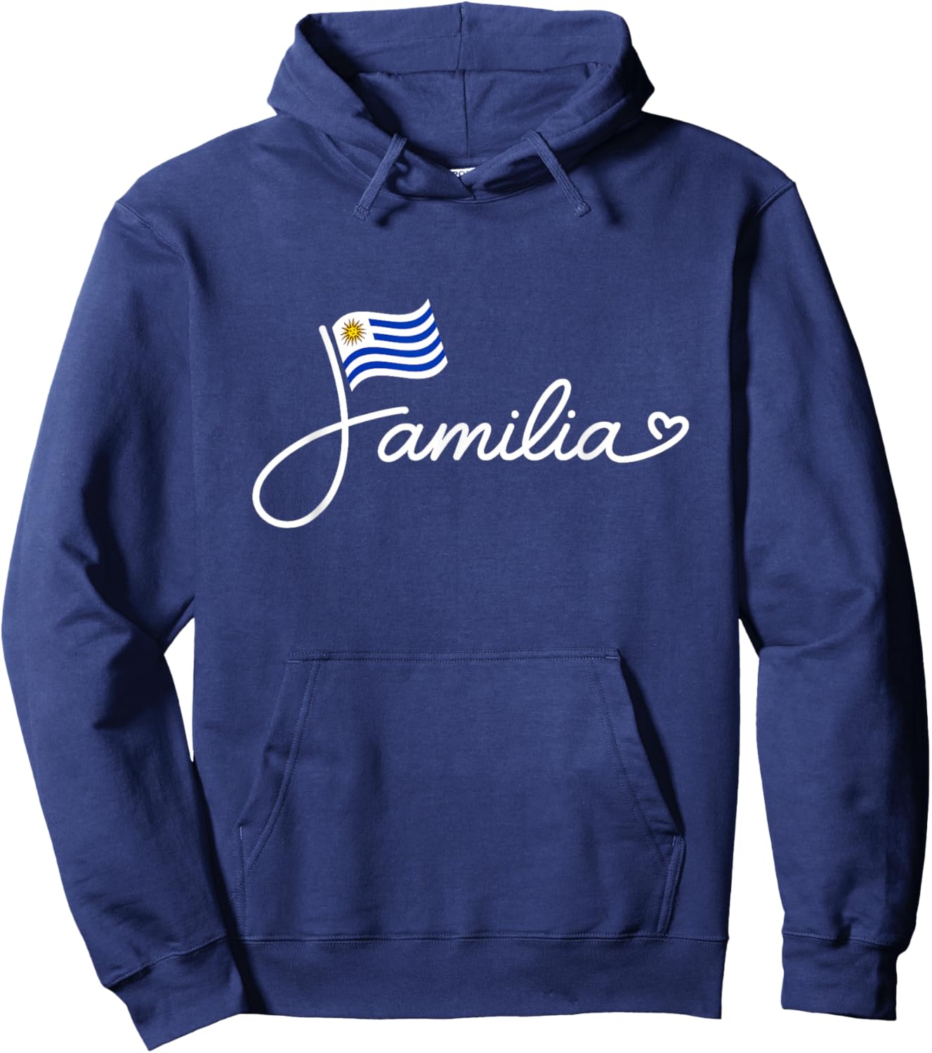 Uruguay Familia - Uruguayan Flag Family Heritage Word Art Hoodie - Hoodie | Navy