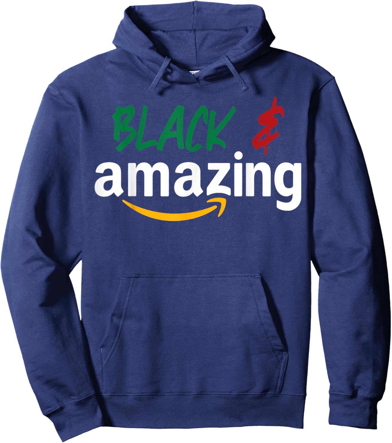 Black and Amazing Melanin Black History Month Hoodie - Hoodie | Navy