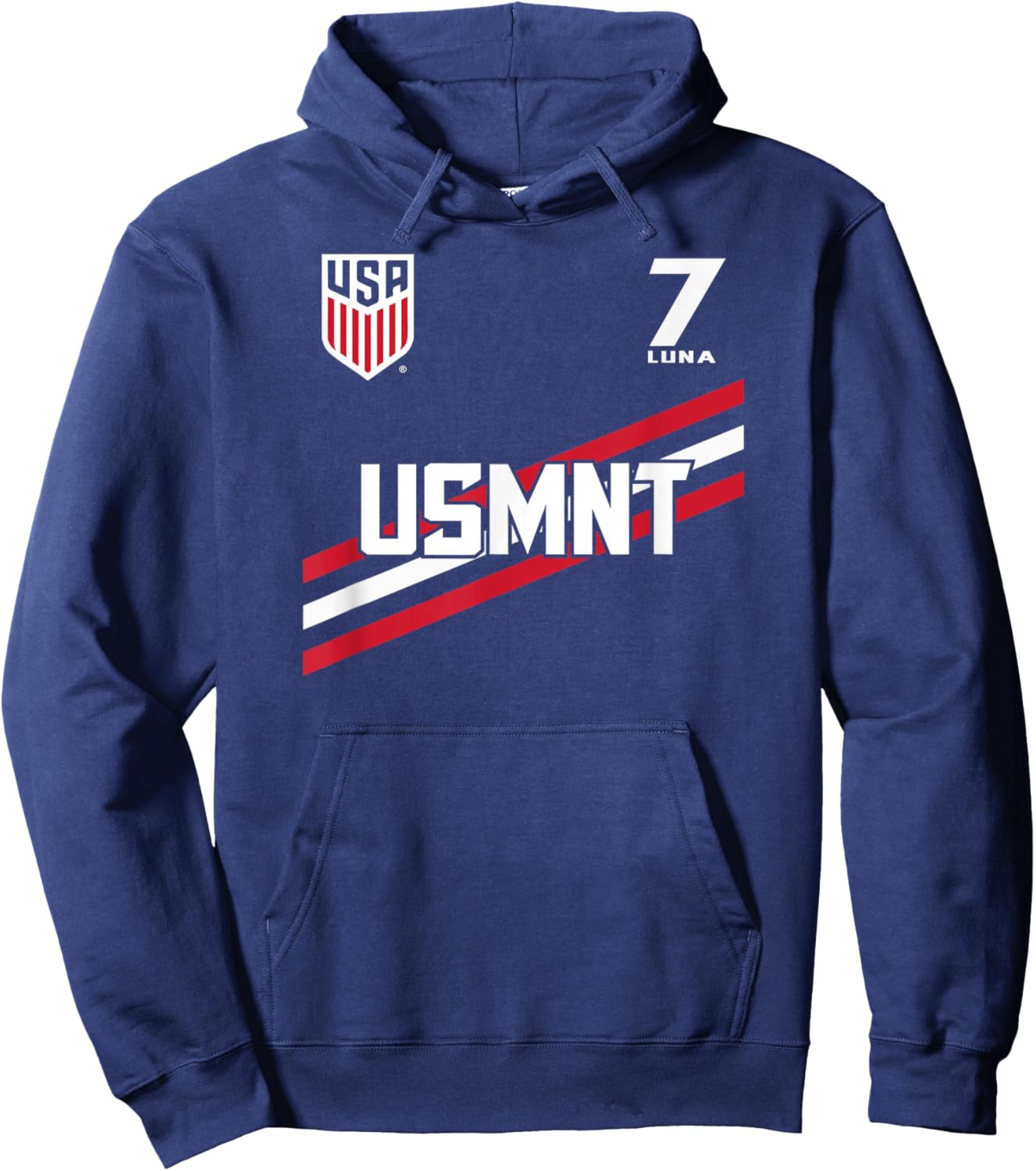 Diego Luna 7 Navy USMNT Officially Licensed Hoodie - Hoodie | Navy