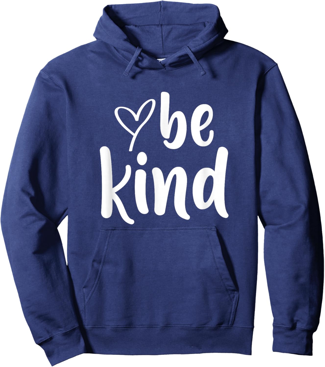 Be Kind Minimalist Love Kindness Positive Hoodie - Hoodie | Navy