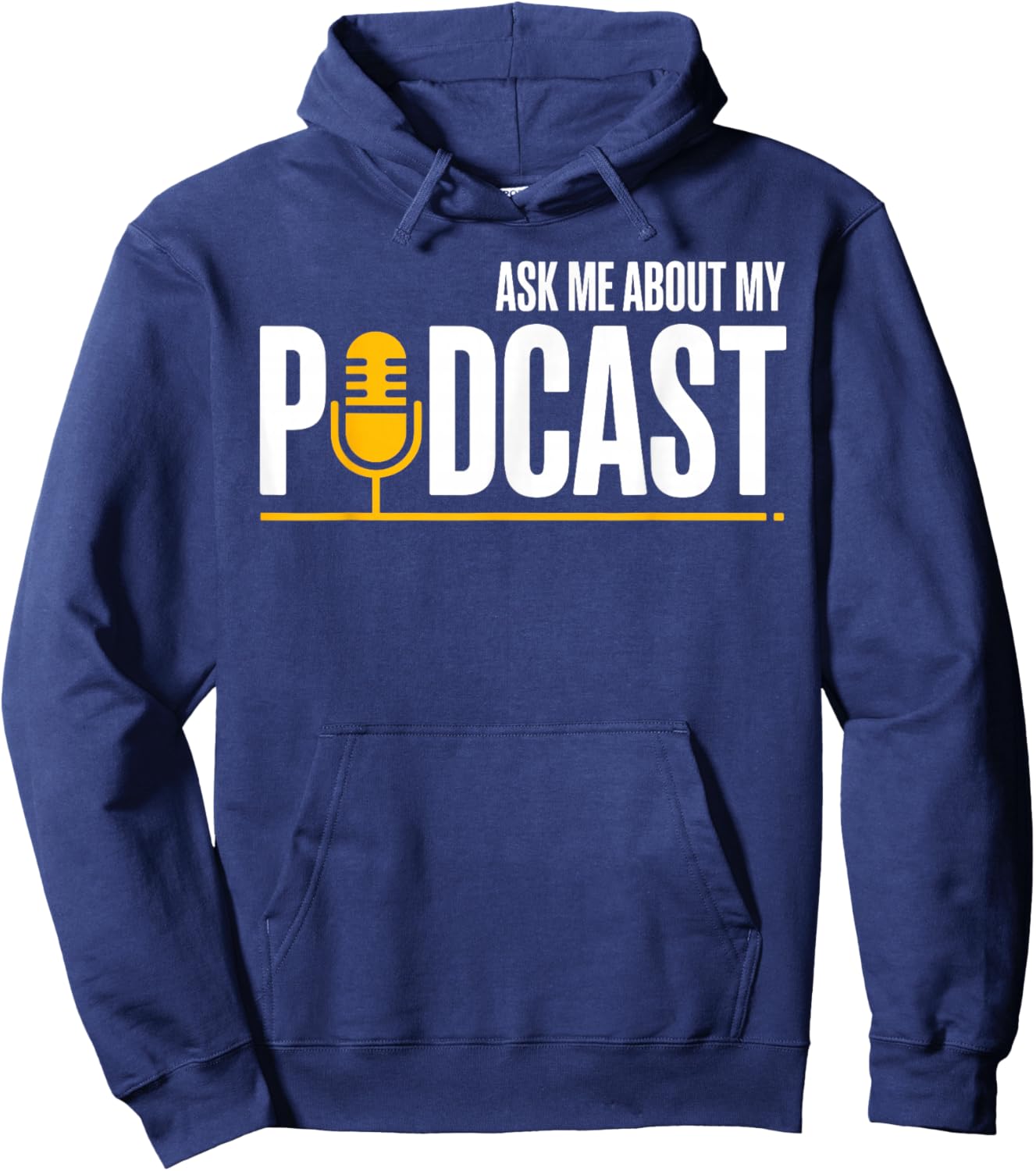 Best Podcast Art Women Podcasting Podcaster Podcast Hoodie - Hoodie | Navy