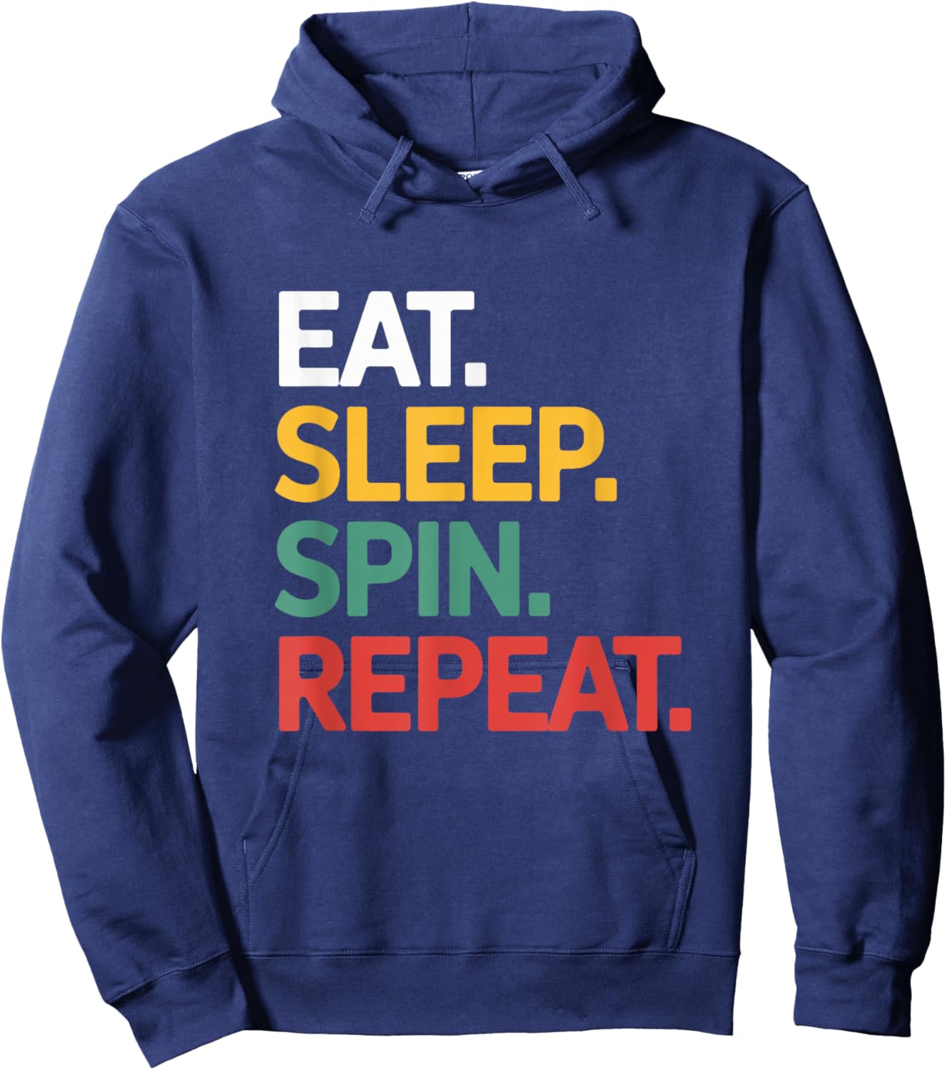 Eat Sleep Spin Repeat Marching Band Music Performance Hoodie - Hoodie | Navy