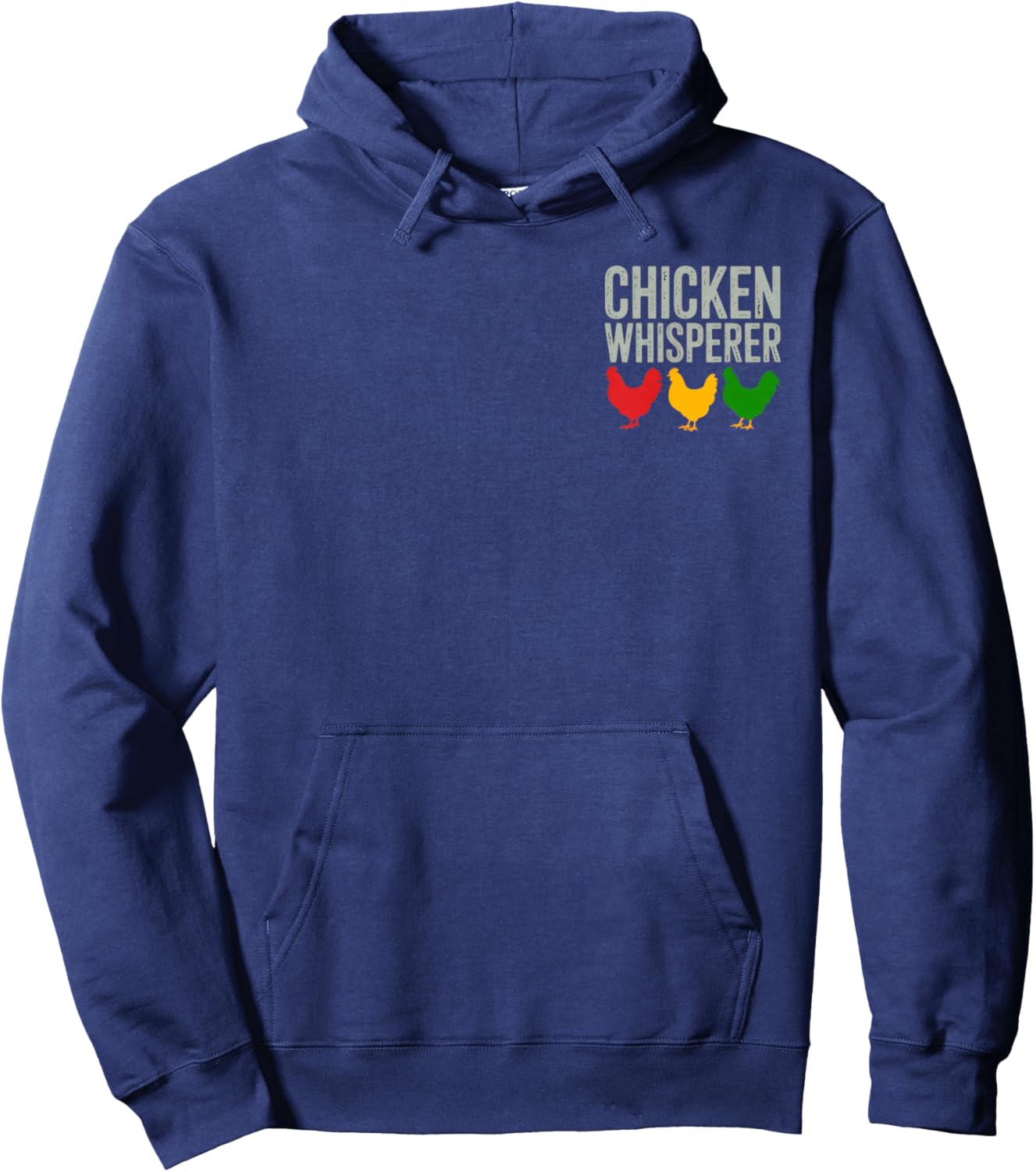 Chicken Whisperer Farmer Lover Funny Animal Enthusiast Hoodie - Hoodie | Navy