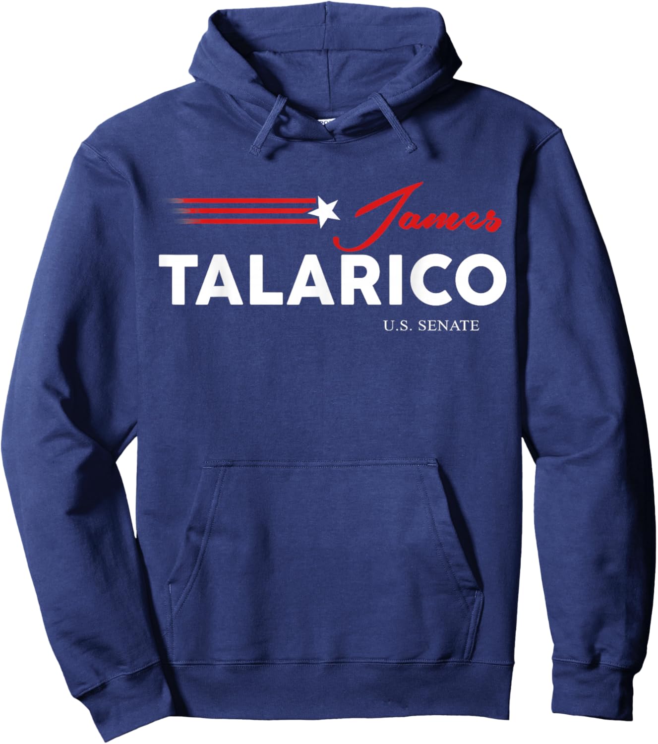 James Talarico for U.S. Senate from Texas 2026 Retro US Flag Hoodie - Hoodie | Navy