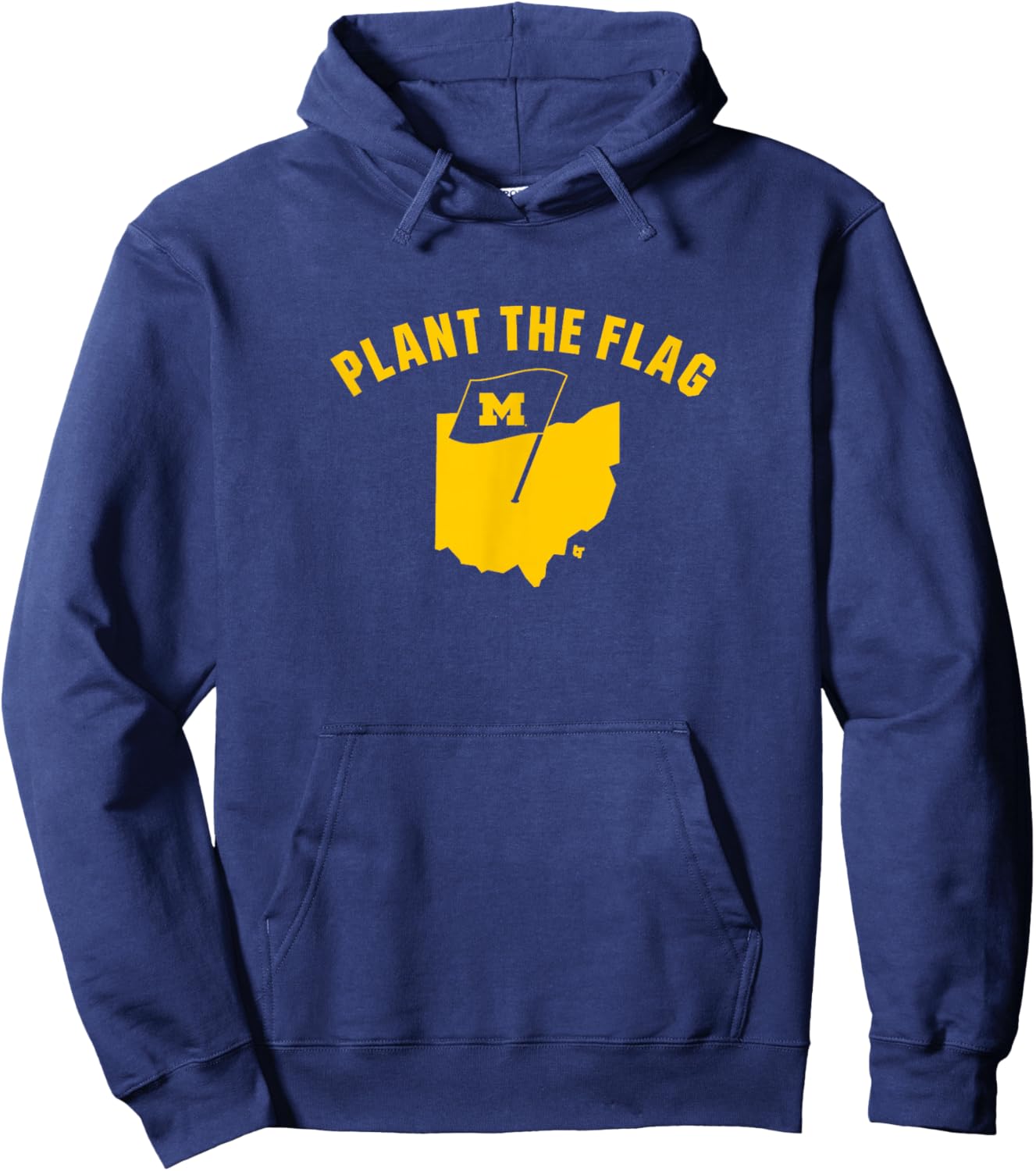 Plant The Flag - Michigan Wolverines Football Hoodie - Hoodie | Navy