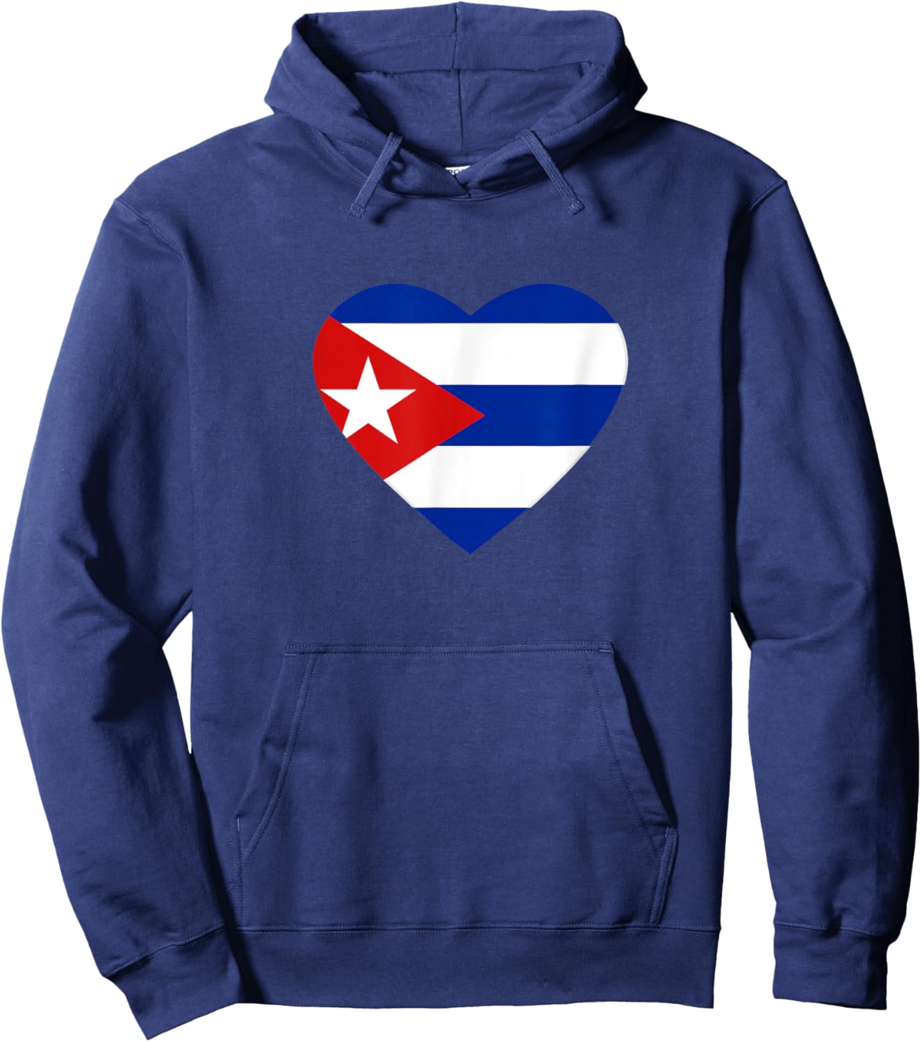 Cuba Flag Heart Hispanic Heritage Cuban Pride Kids Men Women Hoodie - Hoodie | Navy