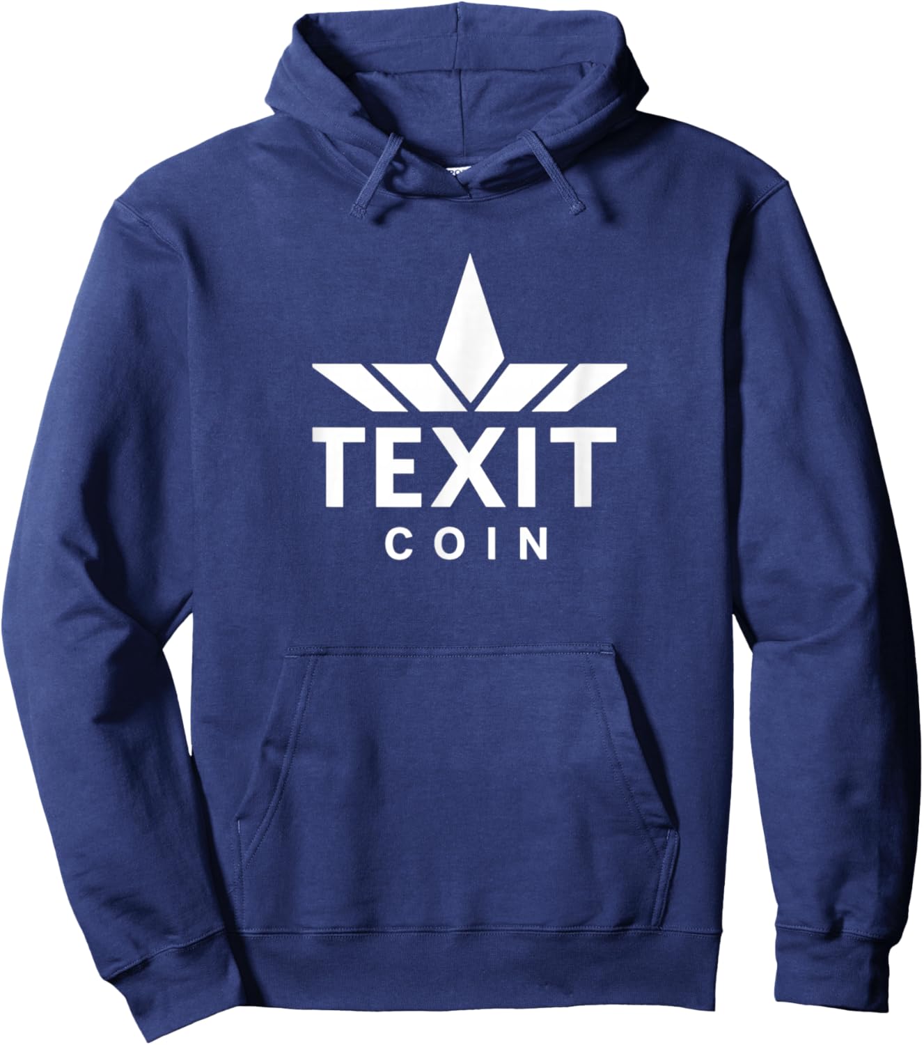 Texit Logo American Made Crypto Project Patriotic Hoodie - Hoodie | Navy