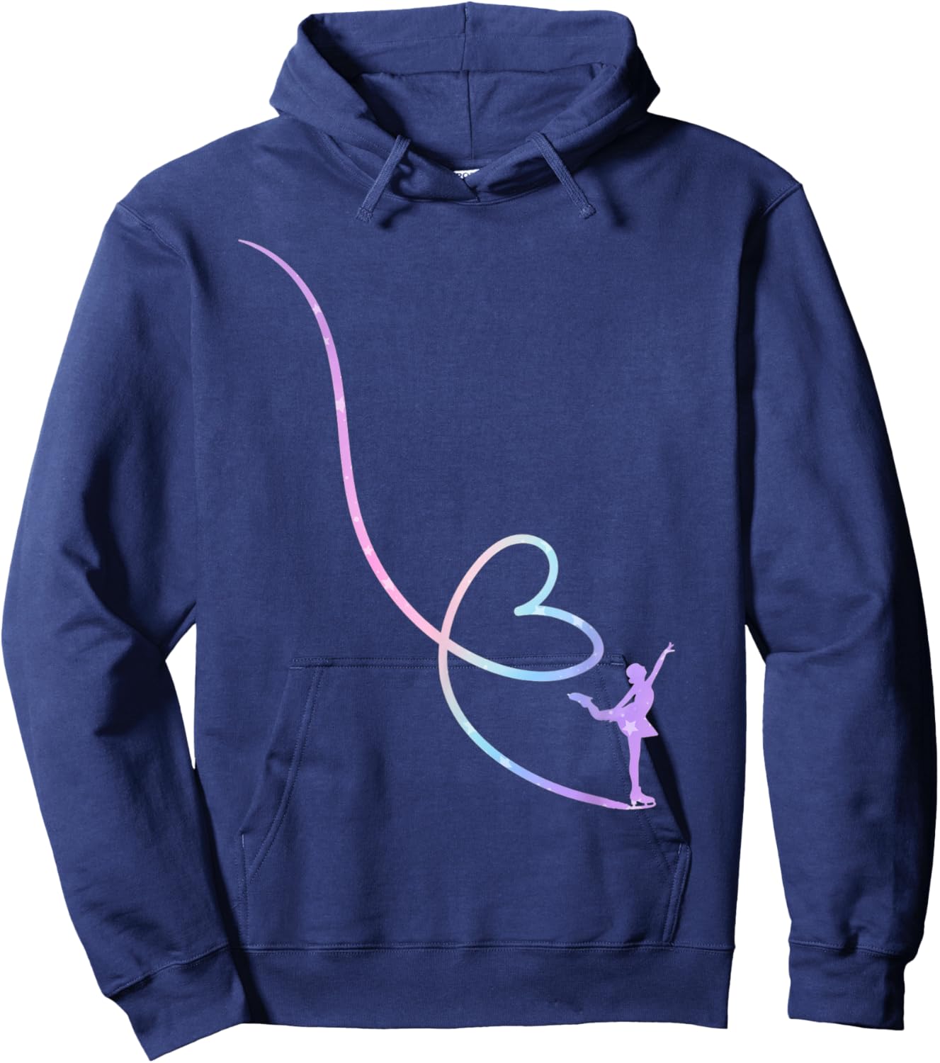 Figure Skater Funny Ice Skating Hoodie - Hoodie | Navy