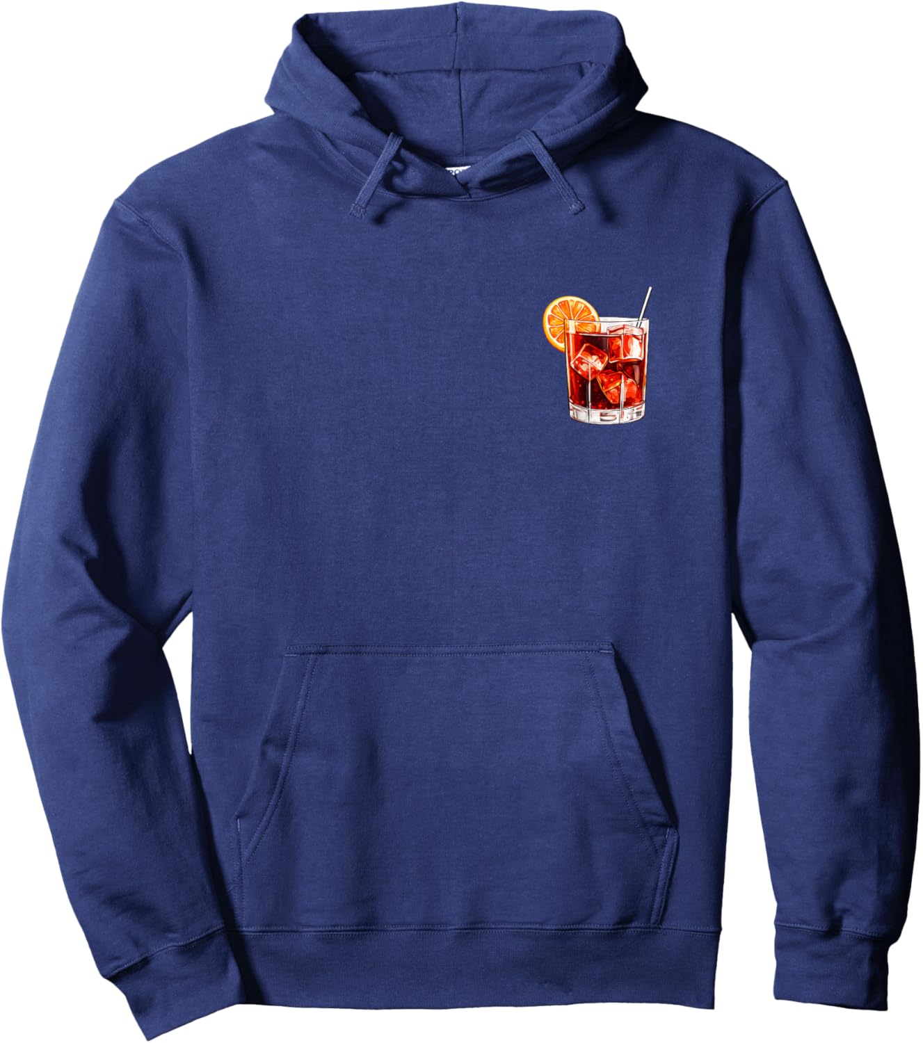 Negroni Cocktail Vintage Italian Aperitivo Retro Graphic Hoodie - Hoodie | Navy