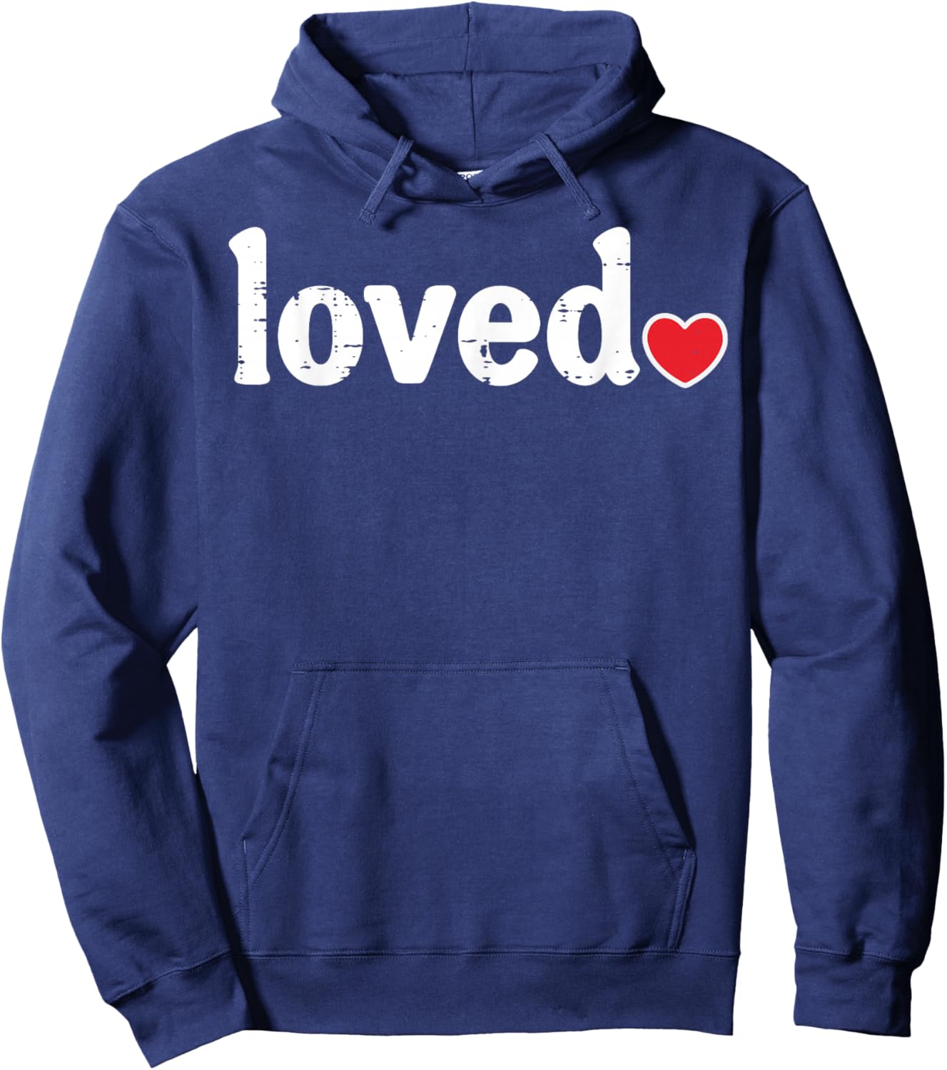 Valentines Day Loved Heart Cute Boys Girls Kids Women Men Hoodie - Hoodie | Navy