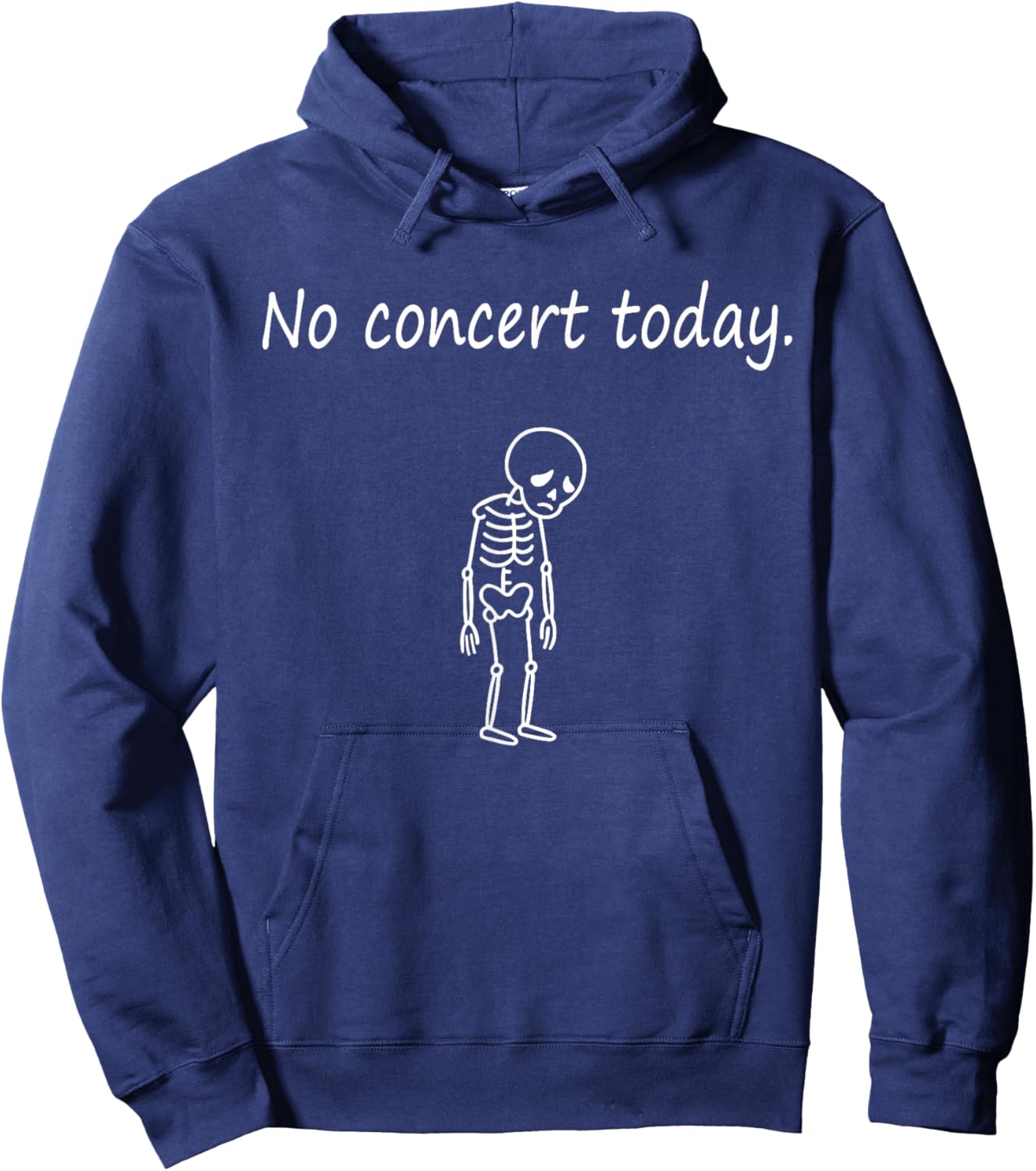 No Concert Today Stickman Music Concert Lovers Men Women Hoodie - Hoodie | Navy