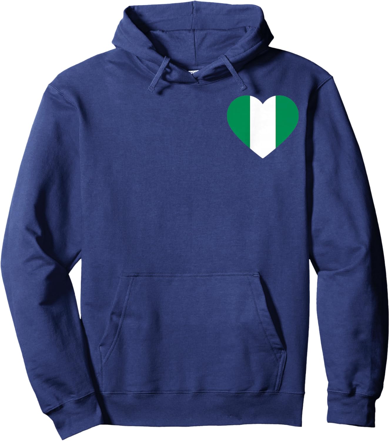 Nigeria Proud Heritage Pocket National Nigerian Flag Roots Hoodie - Hoodie | Navy