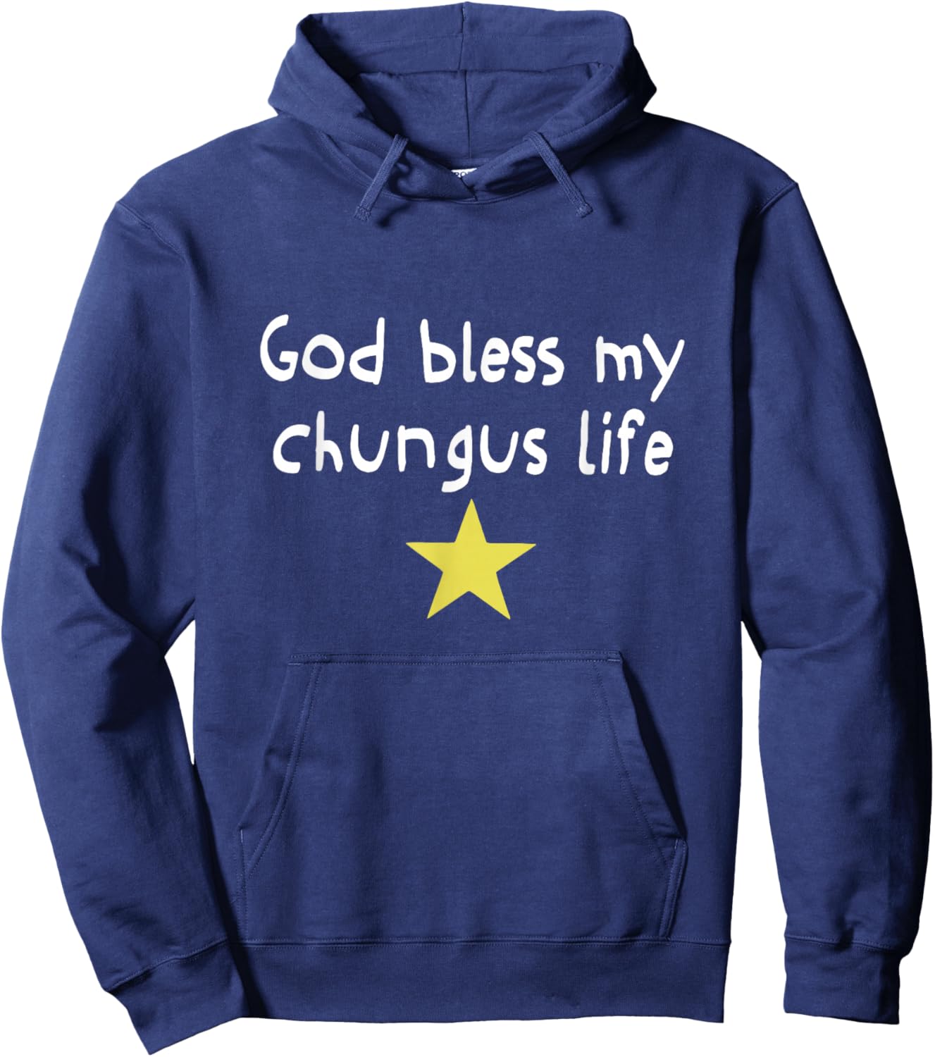 God Bless My Chungus Life Meme Funny Brainrot Meme Women Men Hoodie - Hoodie | Navy