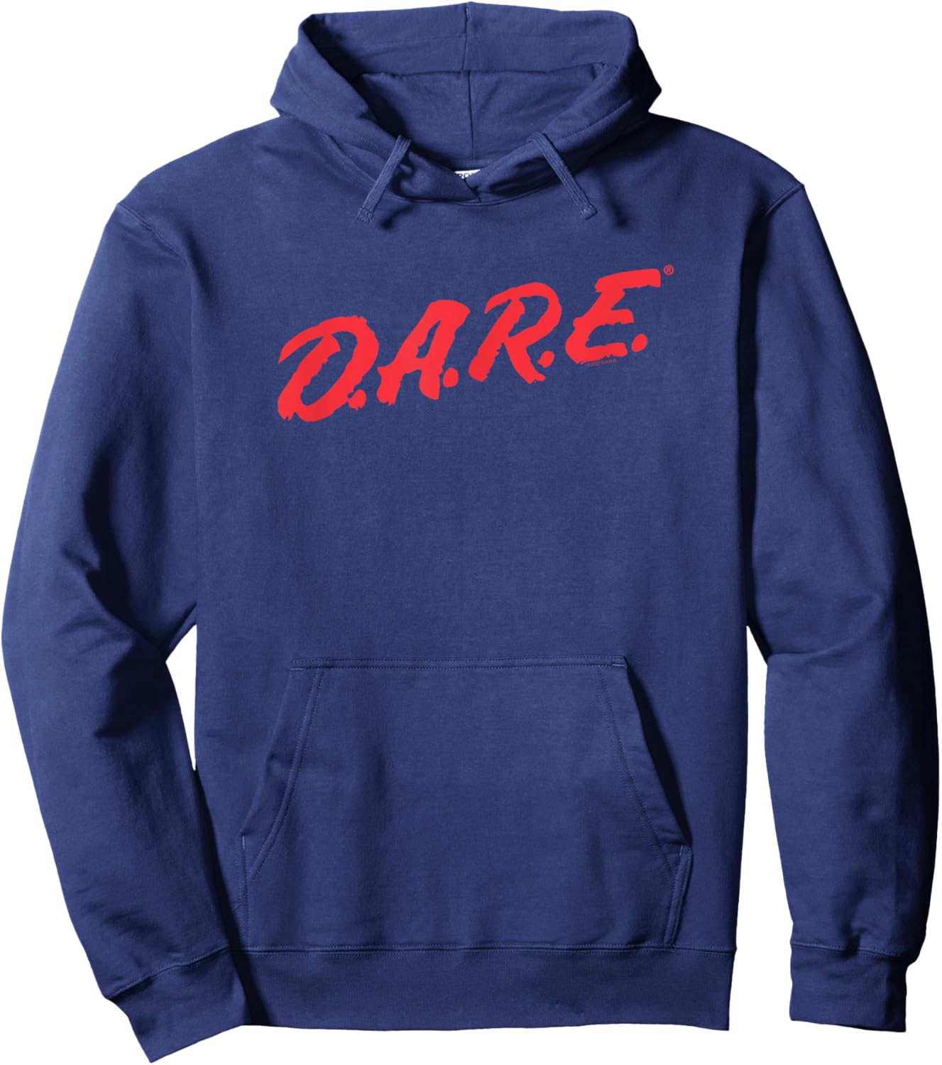 D.A.R.E. Program Simple Red Logo Retro PSA Hoodie - Hoodie | Navy