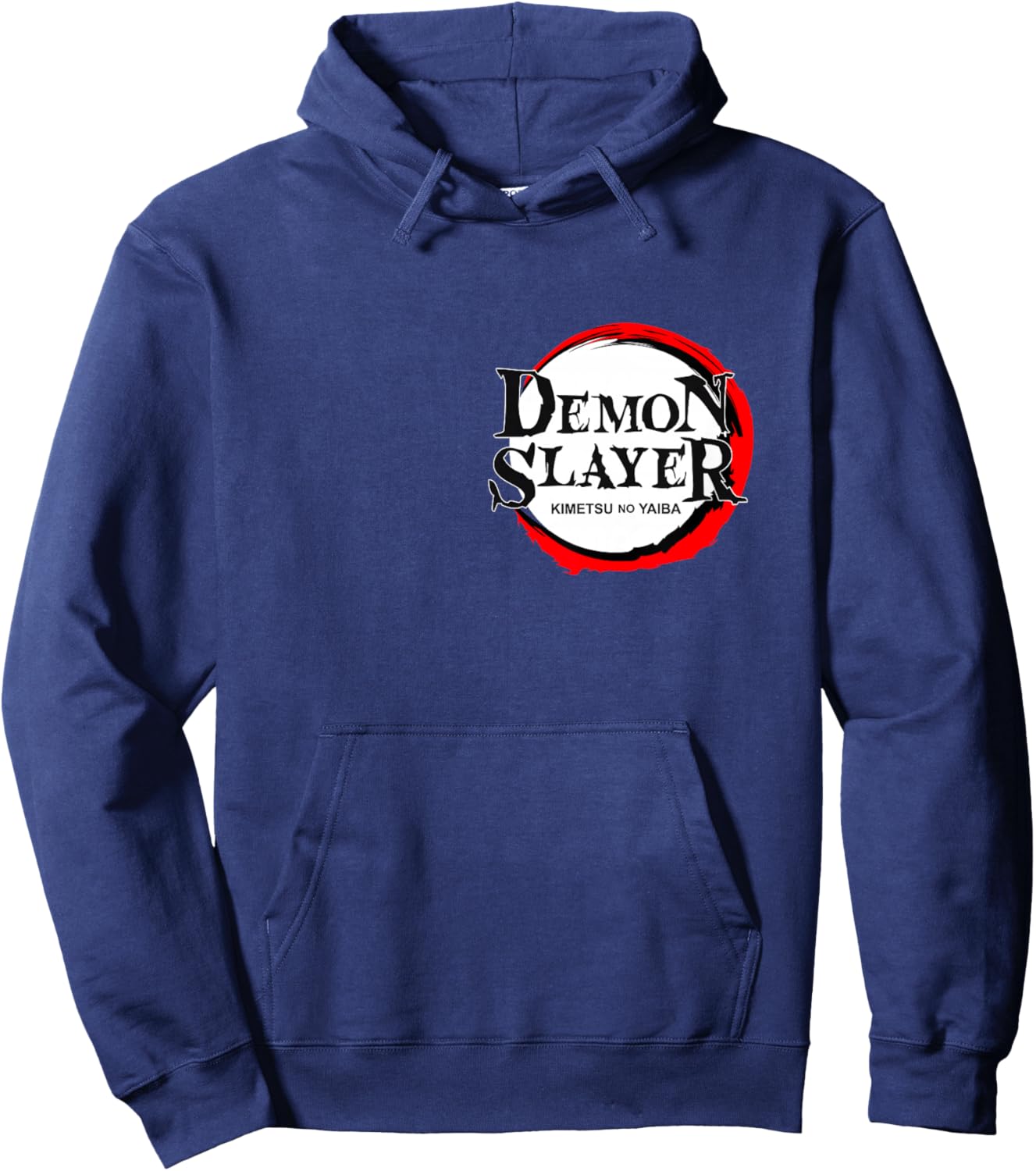 Kids Demon Slayer: Kimetsu no Yaiba Vintage Logo Hoodie - Hoodie | Navy