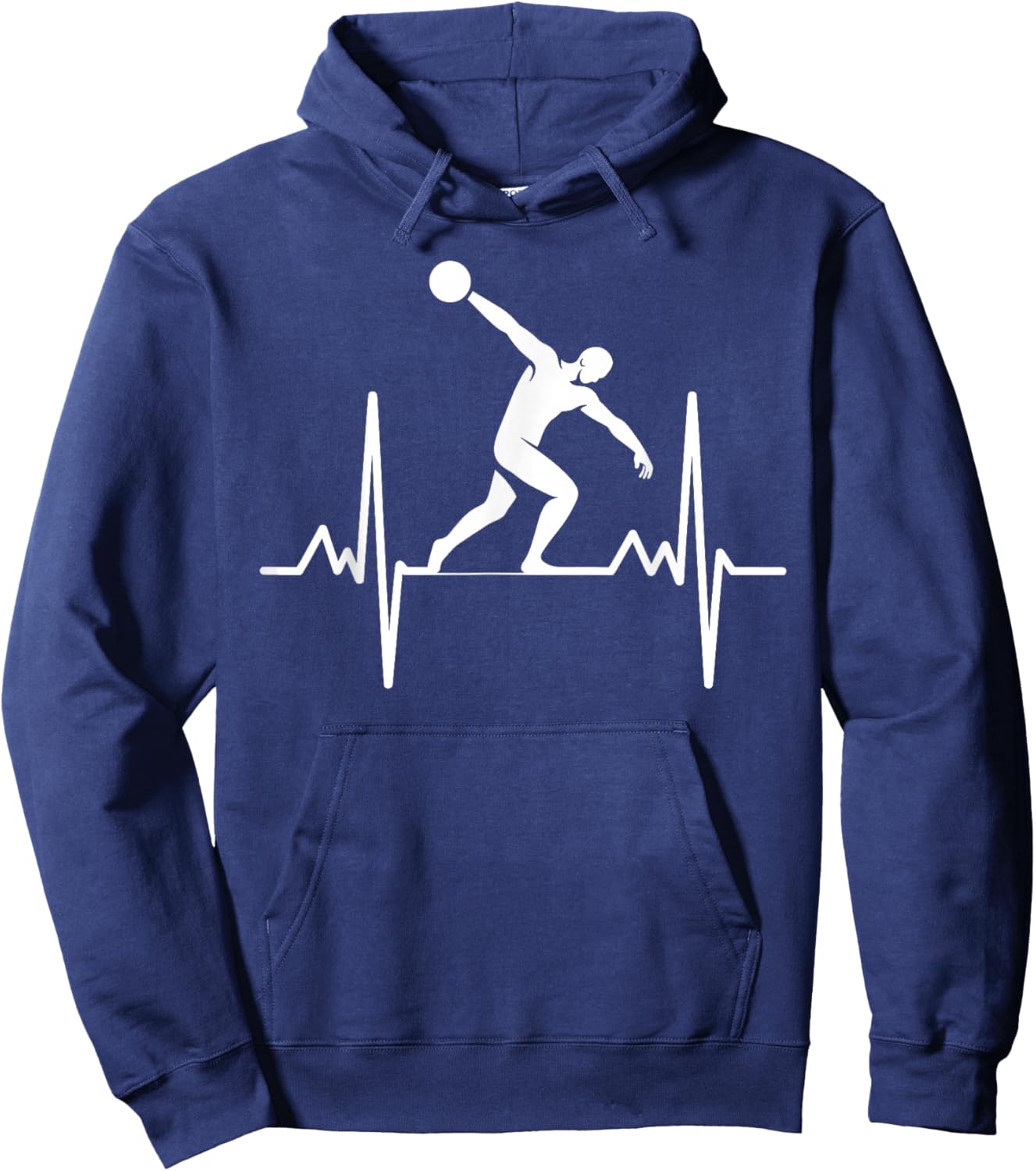 Discus Throwing Art Women Athletics Discus Thrower Hoodie - Hoodie | Navy