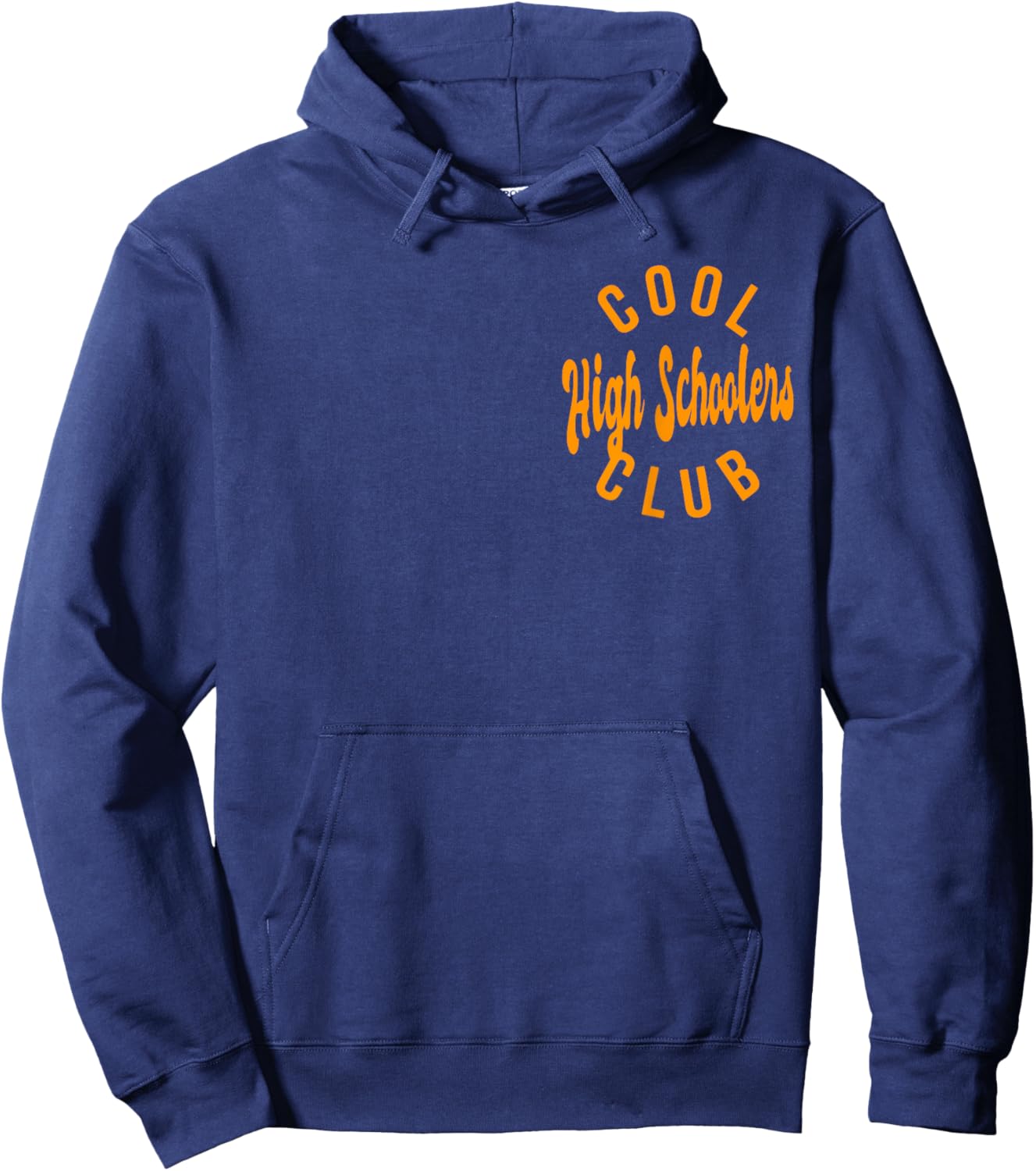 Cool High Schoolers Club Retro Vintage Graphic Hoodie - Hoodie | Navy