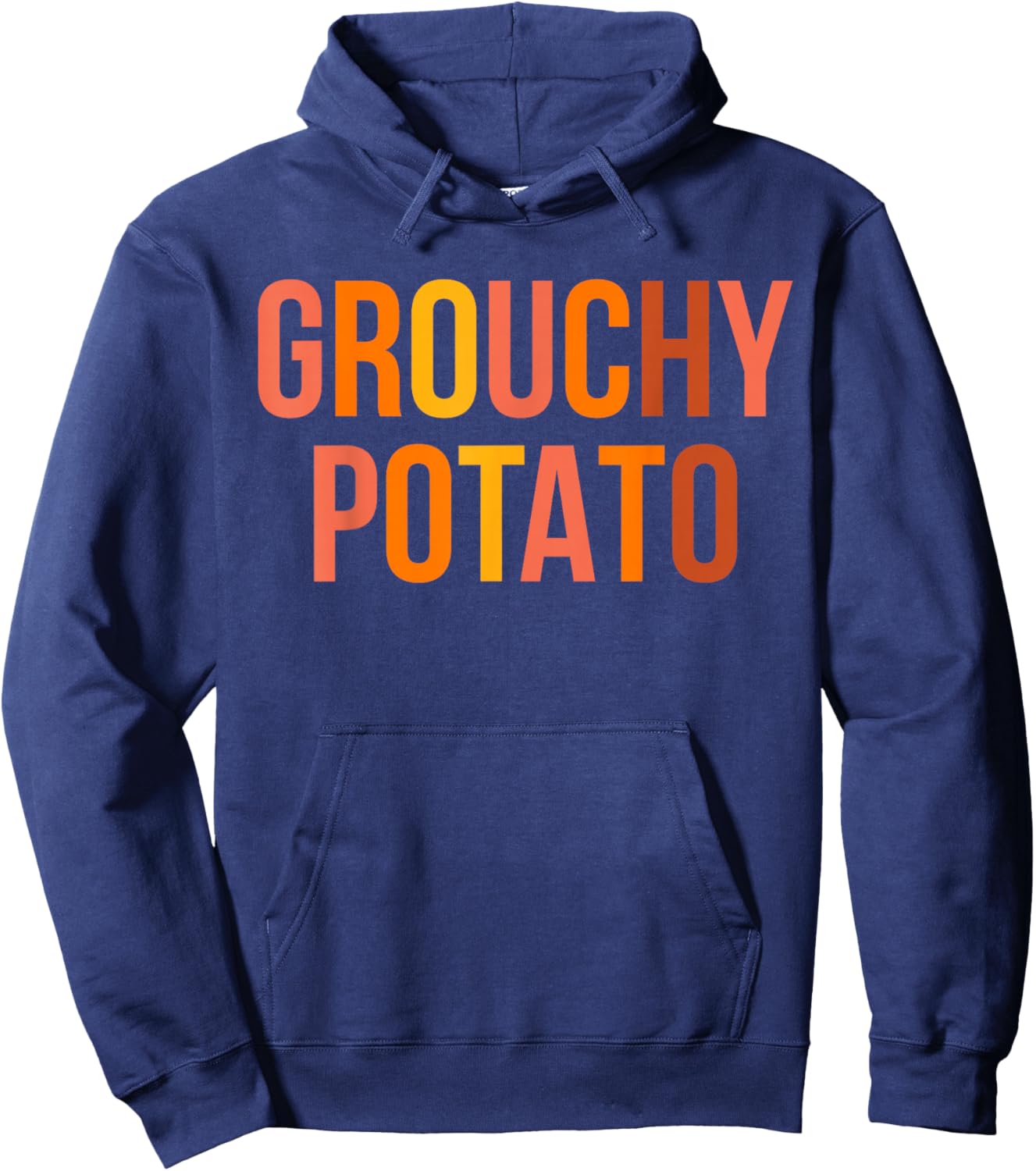 Sweet Potato and Grouchy Potato Thanksgiving Couple Matching Hoodie - Hoodie | Navy