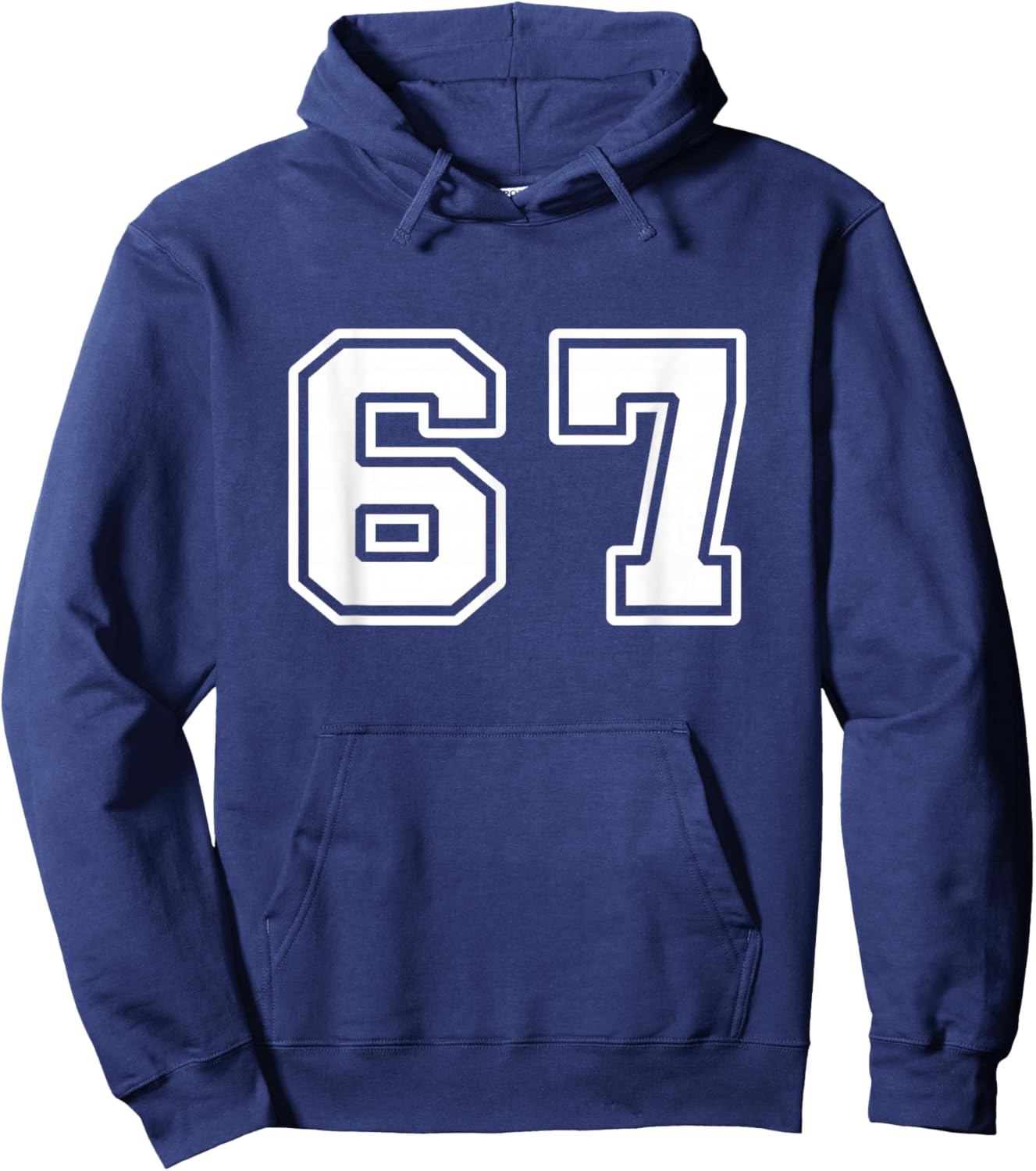 Six Seven 6 7 Meme 67 Hoodie - Hoodie | Navy