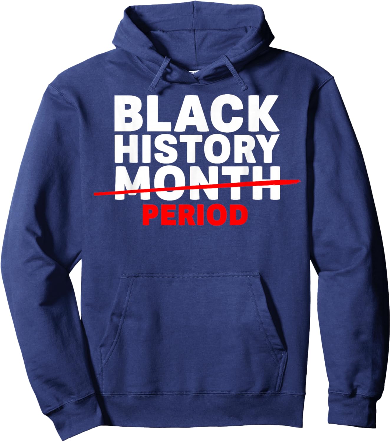 Black History Month Period African American Men Women Kids Hoodie - Hoodie | Navy