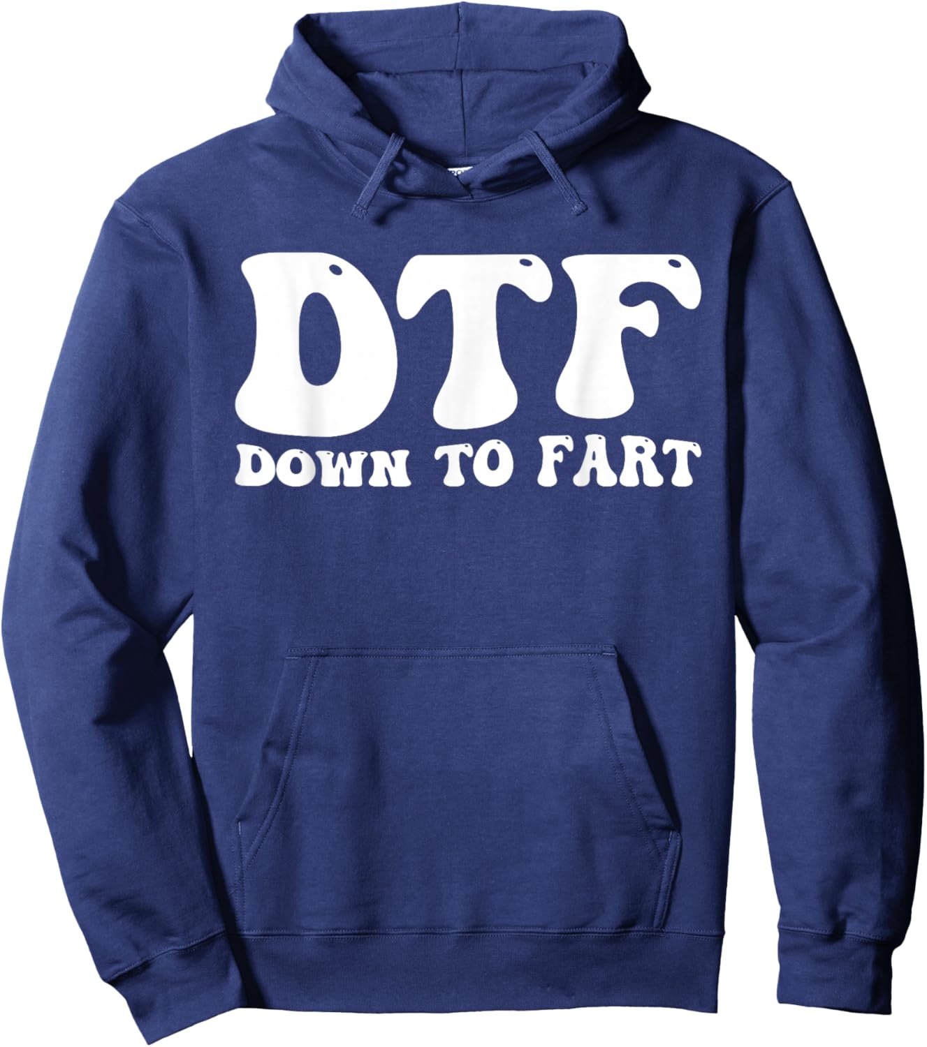 DTF Down to Fart Groovy Hoodie - Hoodie | Navy