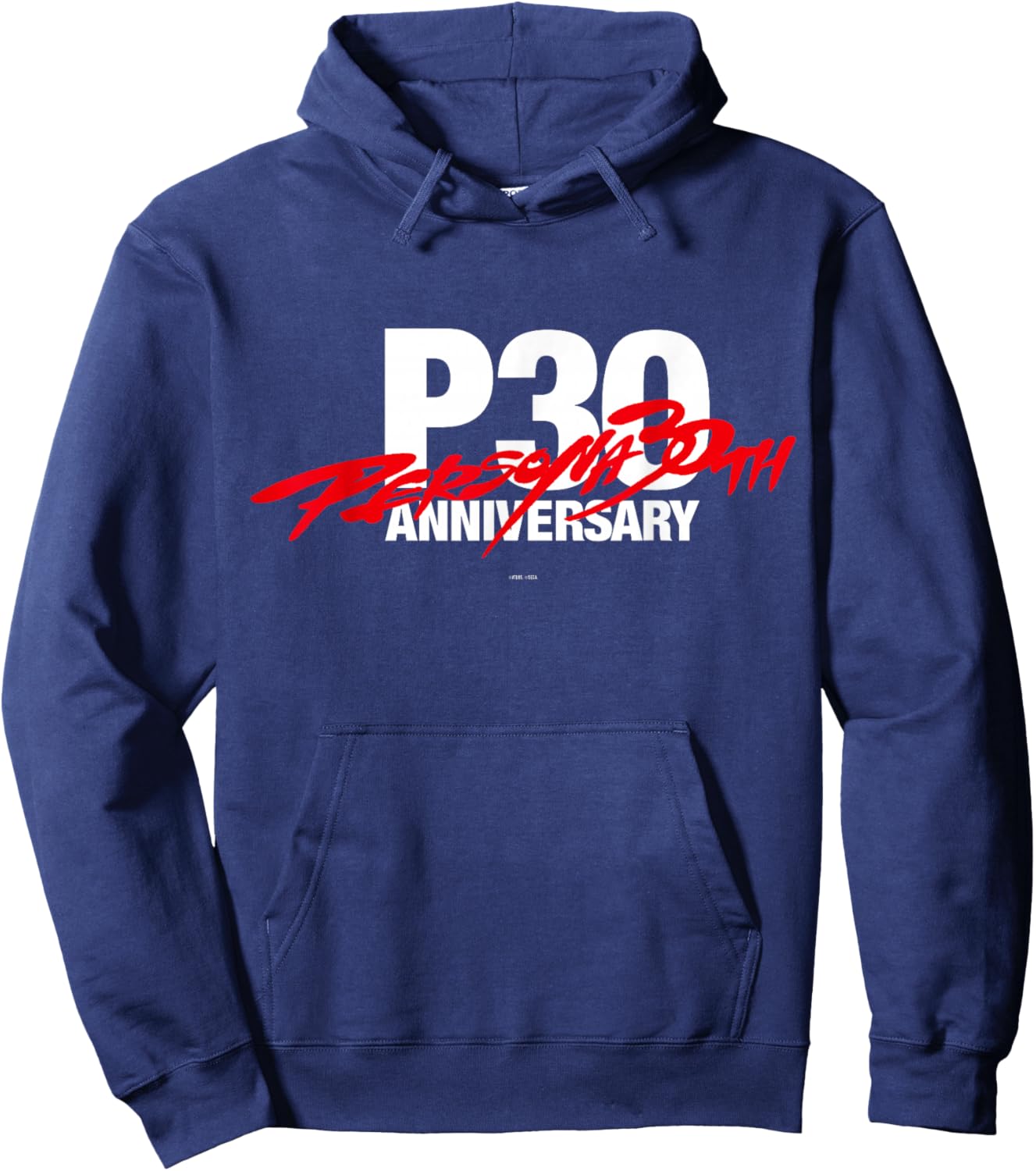 Persona 30th Anniversary Black Logo ATLUS Hoodie - Hoodie | Navy
