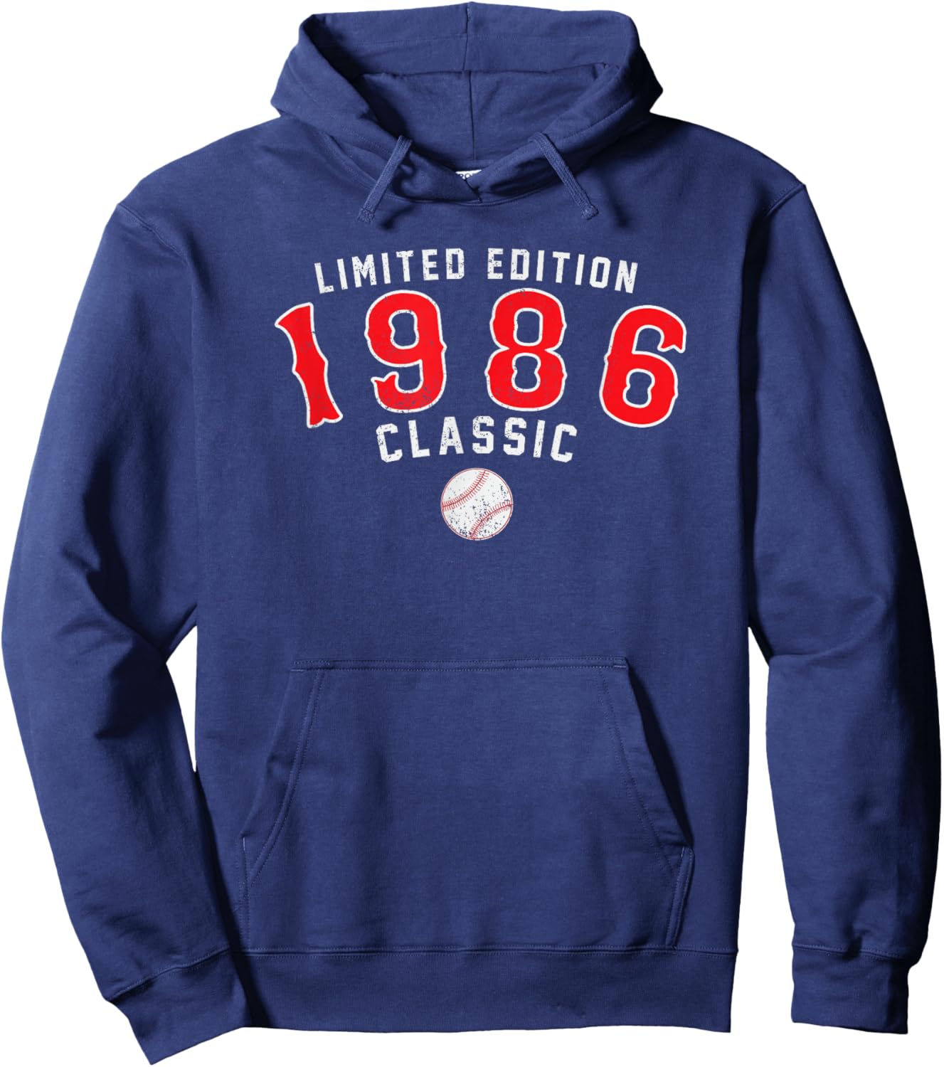 40 Year Old 1986 Classic Baseball 40th Birthday Hoodie - Hoodie | Navy