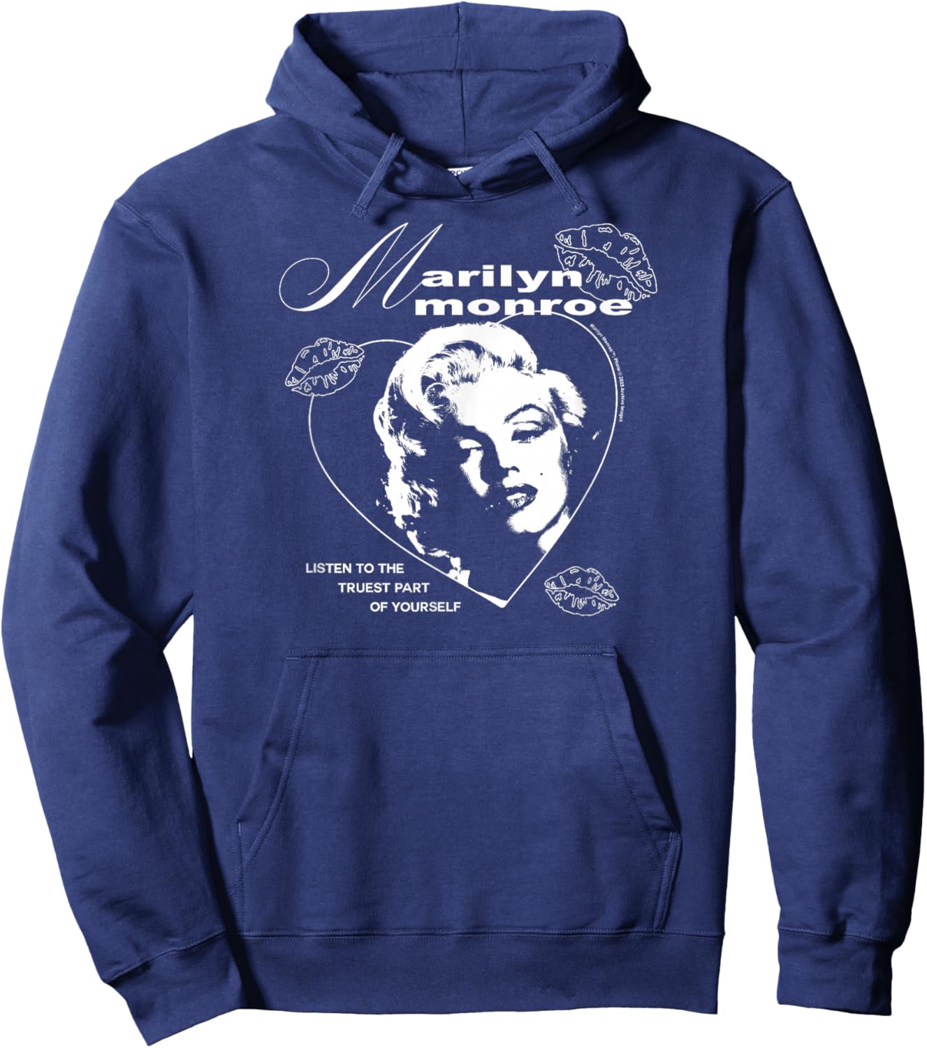 Marilyn Monroe - Listen to The Truest Part of Yourself Hoodie - Hoodie | Navy