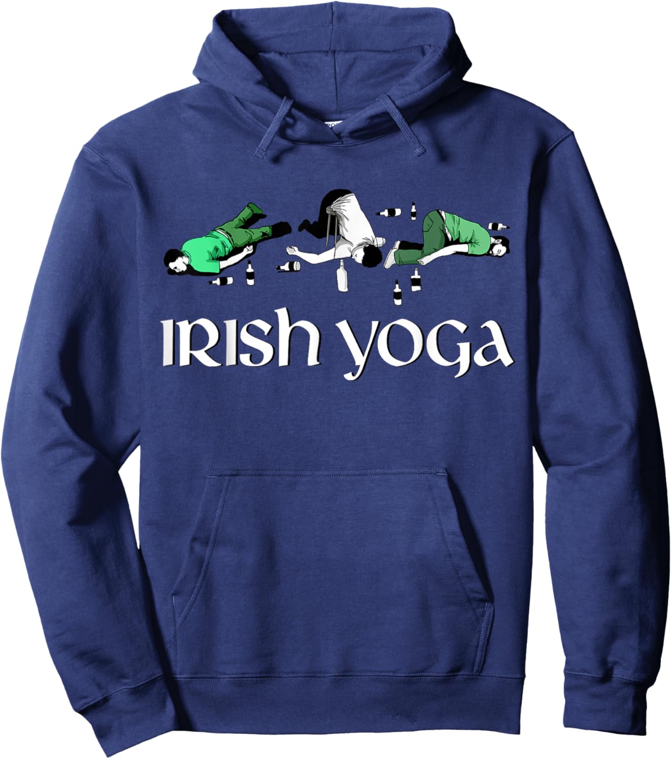 St Patricks Day Irish Yoga Hoodie - Hoodie | Navy