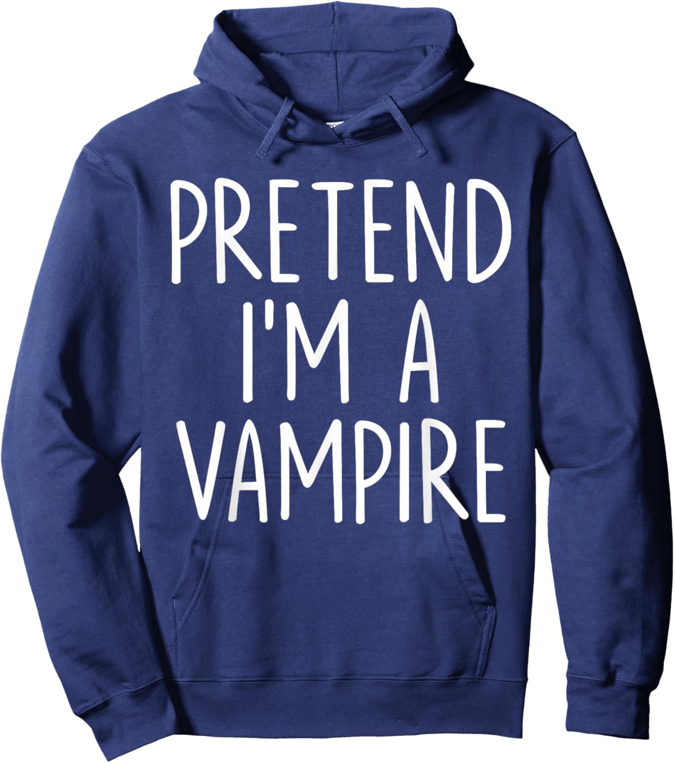 Pretend I'm A Vampire Halloween Couples Costume Matching Hoodie - Hoodie | Navy