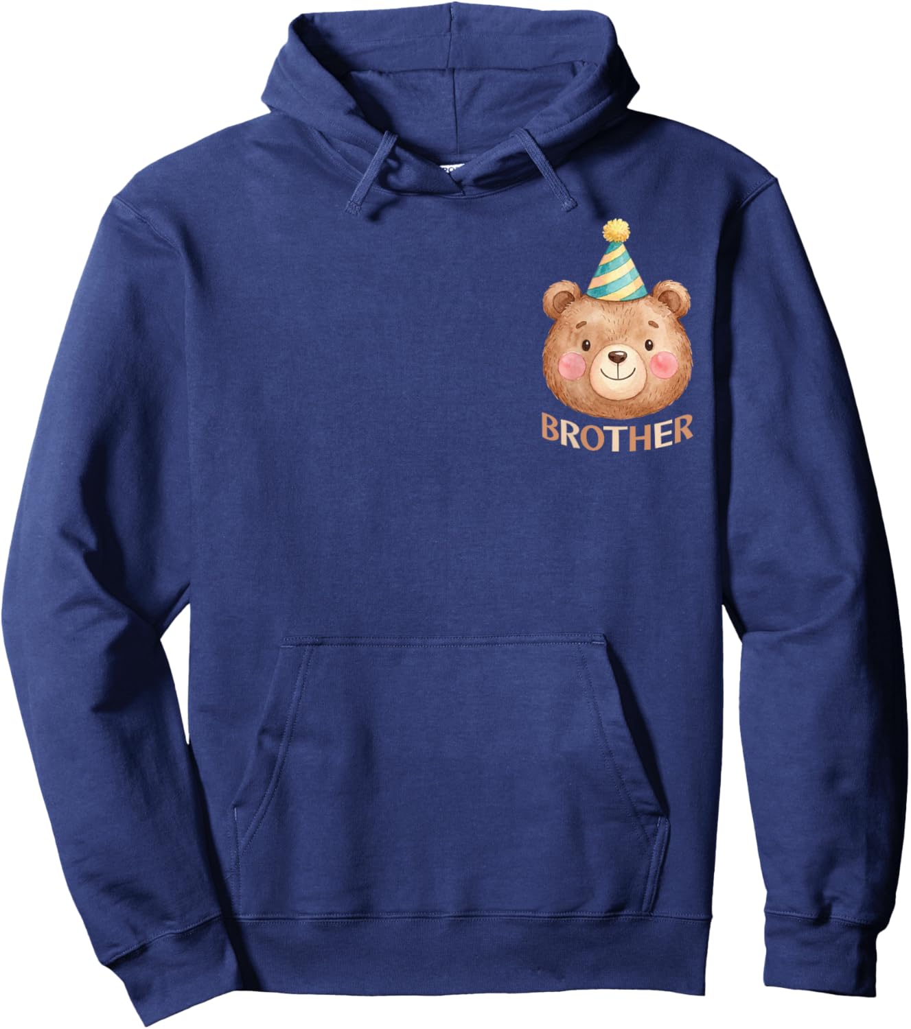 Brother Bear 1st Birthday Boy Girl Family Matching Party Hoodie - Hoodie | Navy