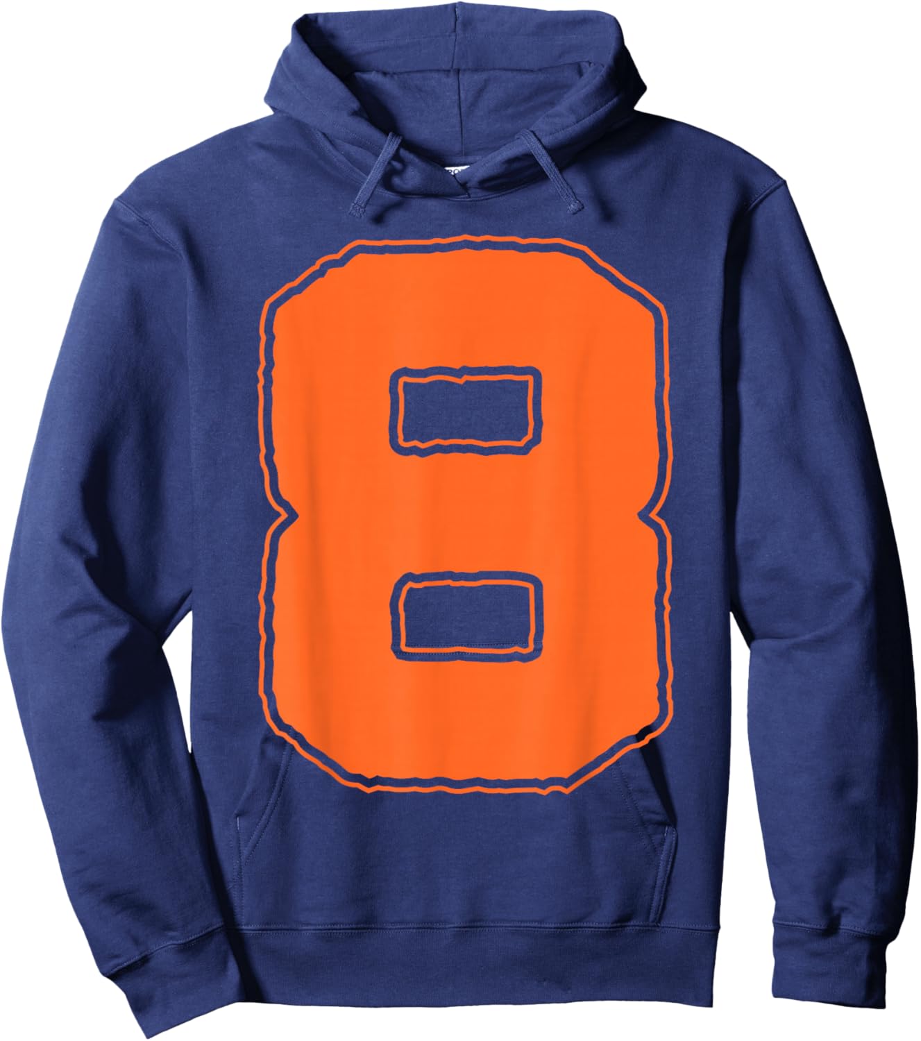 Number 8 8th Birthday Boy Eight Halloween Happy Birthday Hoodie - Hoodie | Navy