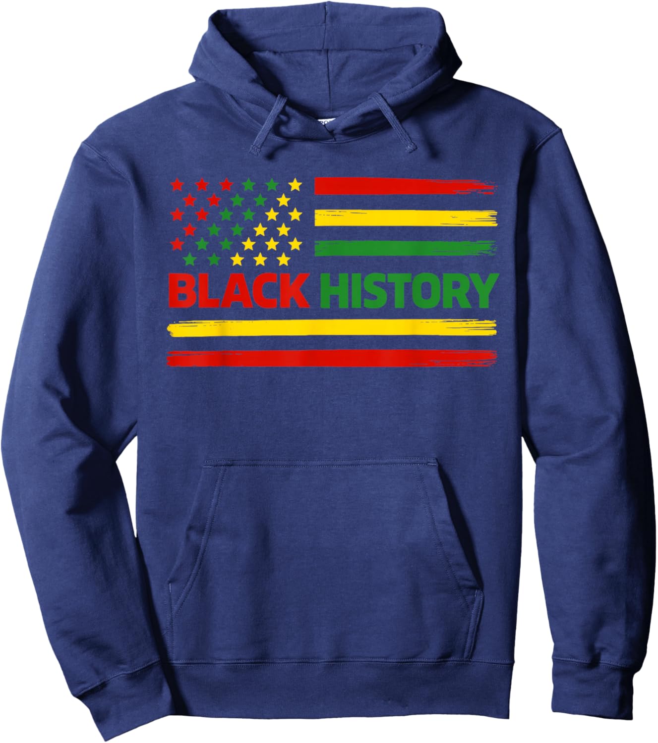 Black History African USA American Flag Africa Men Women Kid Hoodie - Hoodie | Navy