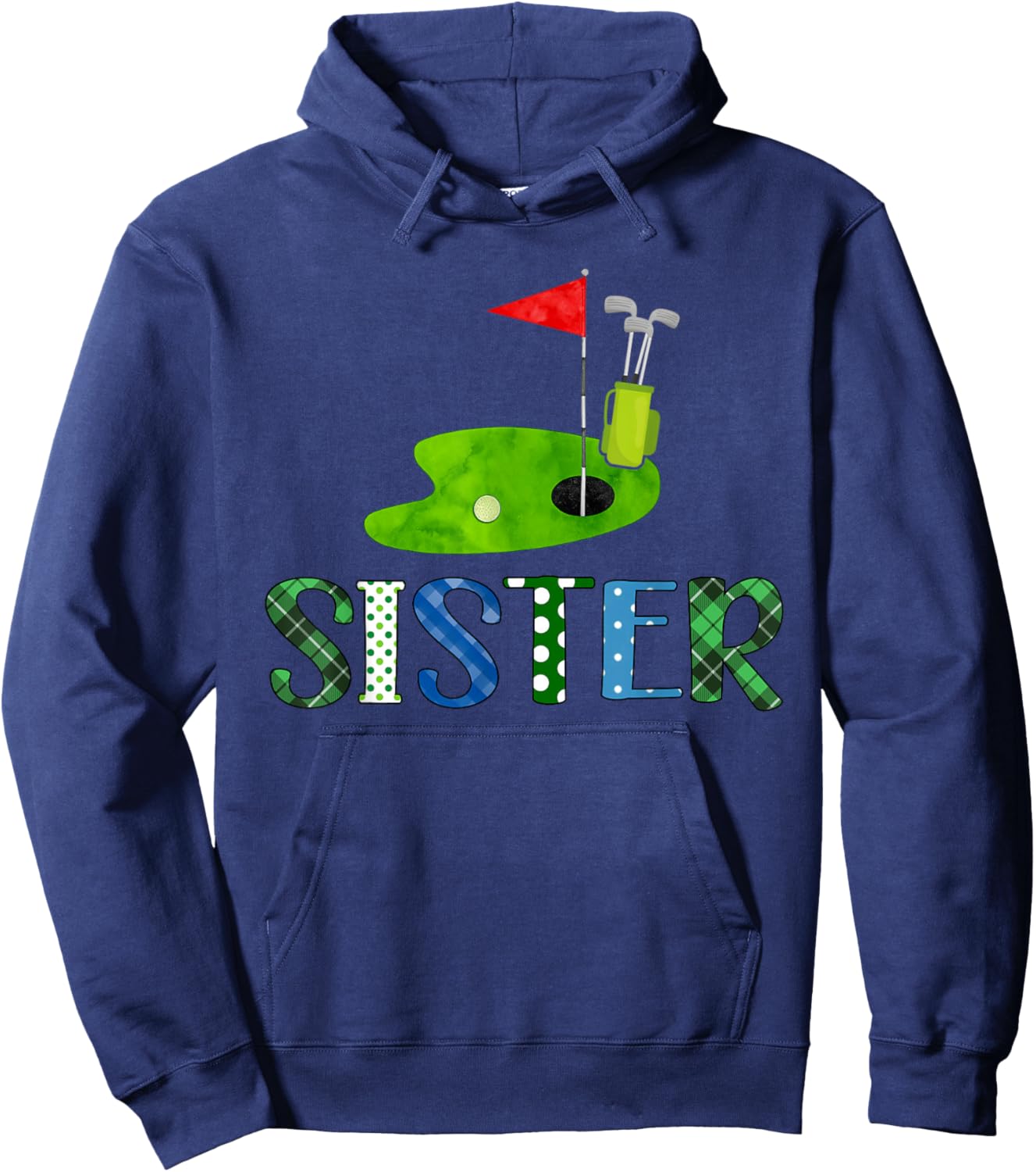 Sister Golf Sport Matching Family Golf Lover Hoodie - Hoodie | Navy