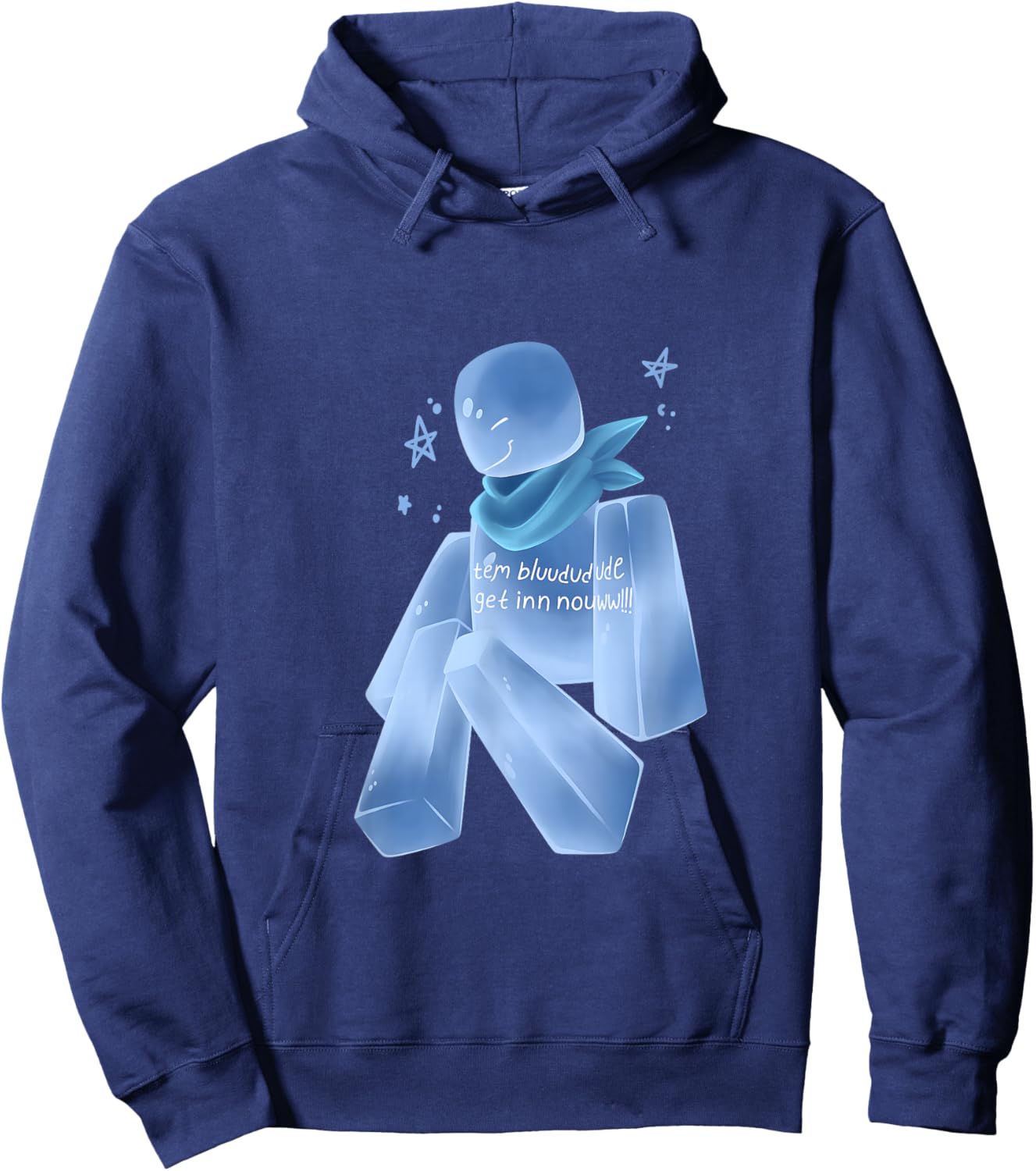 Bluudud Bluudude Blue Dude Character Team Lox Video Game Hoodie - Hoodie | Navy