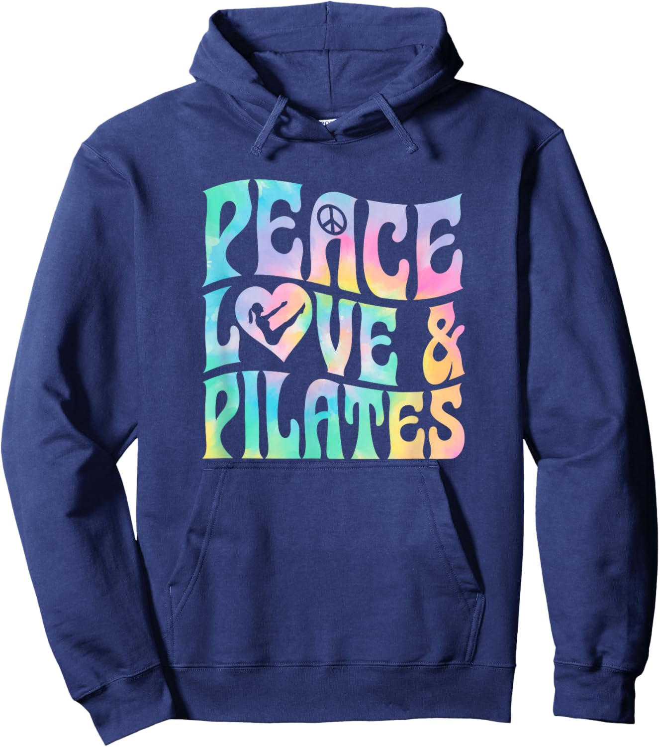 Peace Love and Pilates Hoodie - Hoodie | Navy