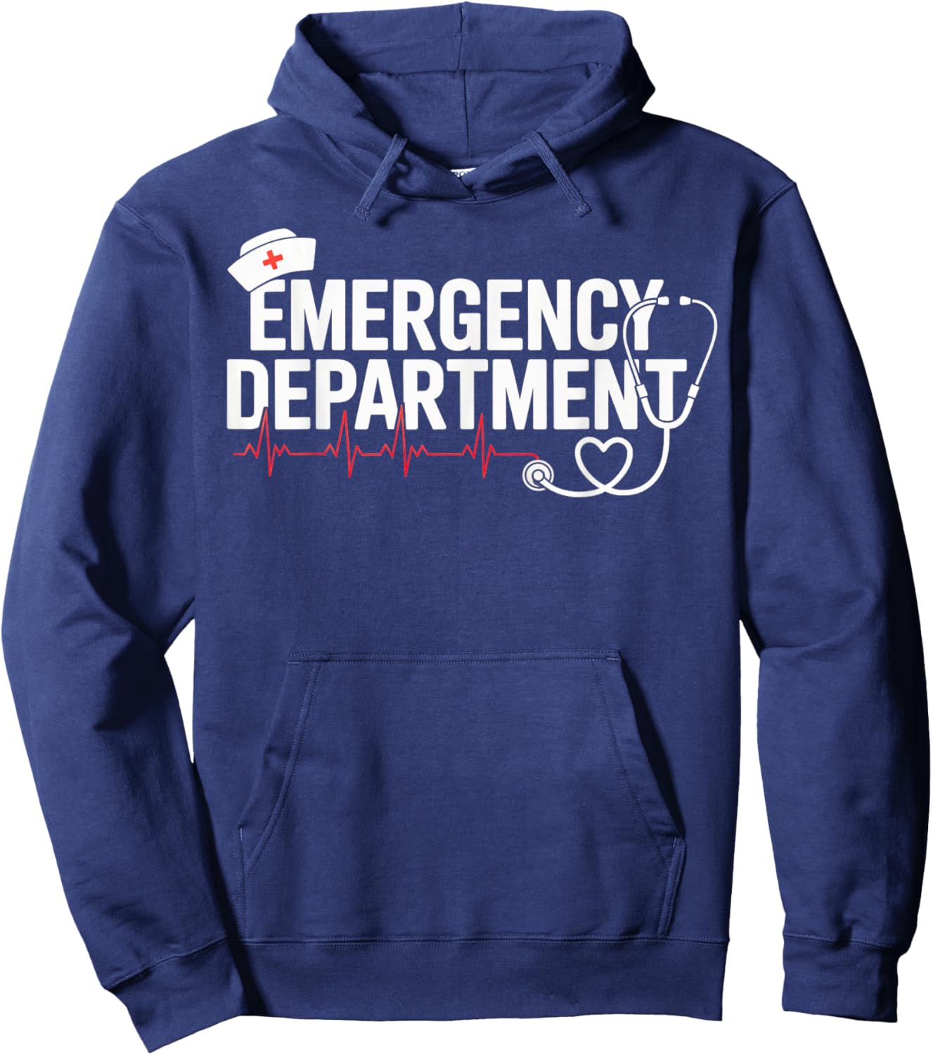 Emergency Department Room ER Nurse Healthcare Nursing Week Hoodie - Hoodie | Navy