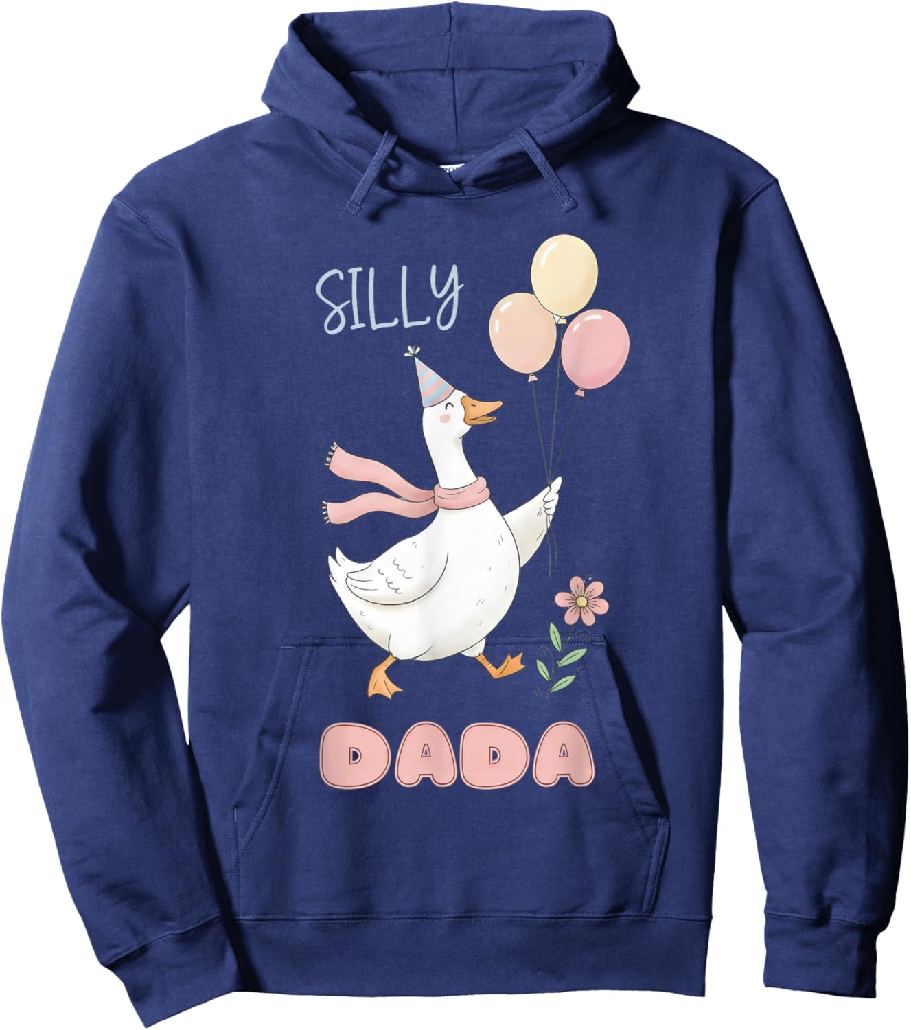 Silly Dada Silly Goose Dad Birthday Family Matching Party Hoodie - Hoodie | Navy