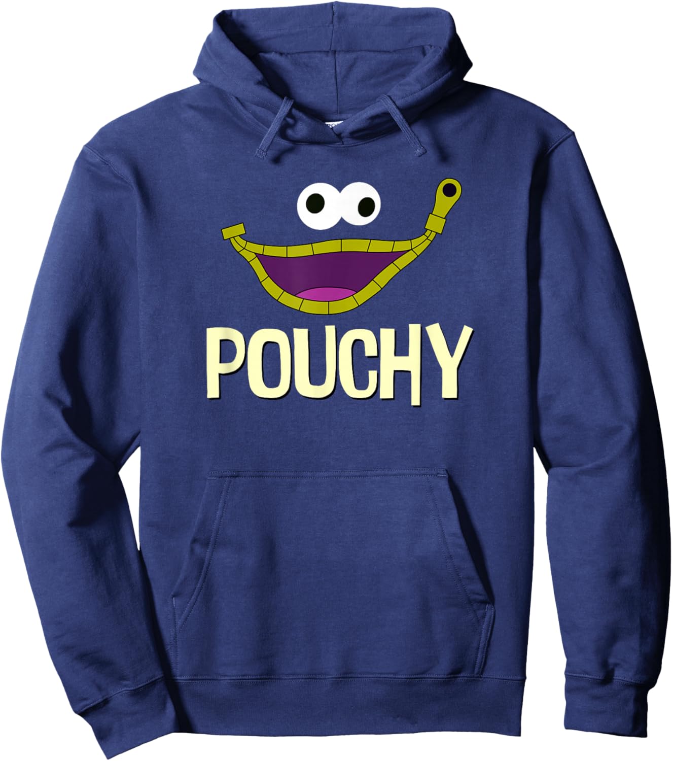 Pouchy Minimalist Funny Hoodie - Hoodie | Navy