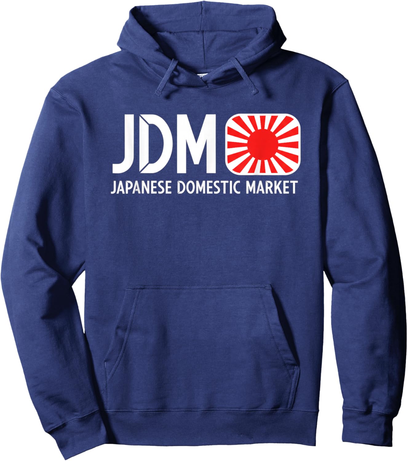 Japan JDM Japanese Domestic Market JDM Car Culture Logo Hoodie - Hoodie | Navy